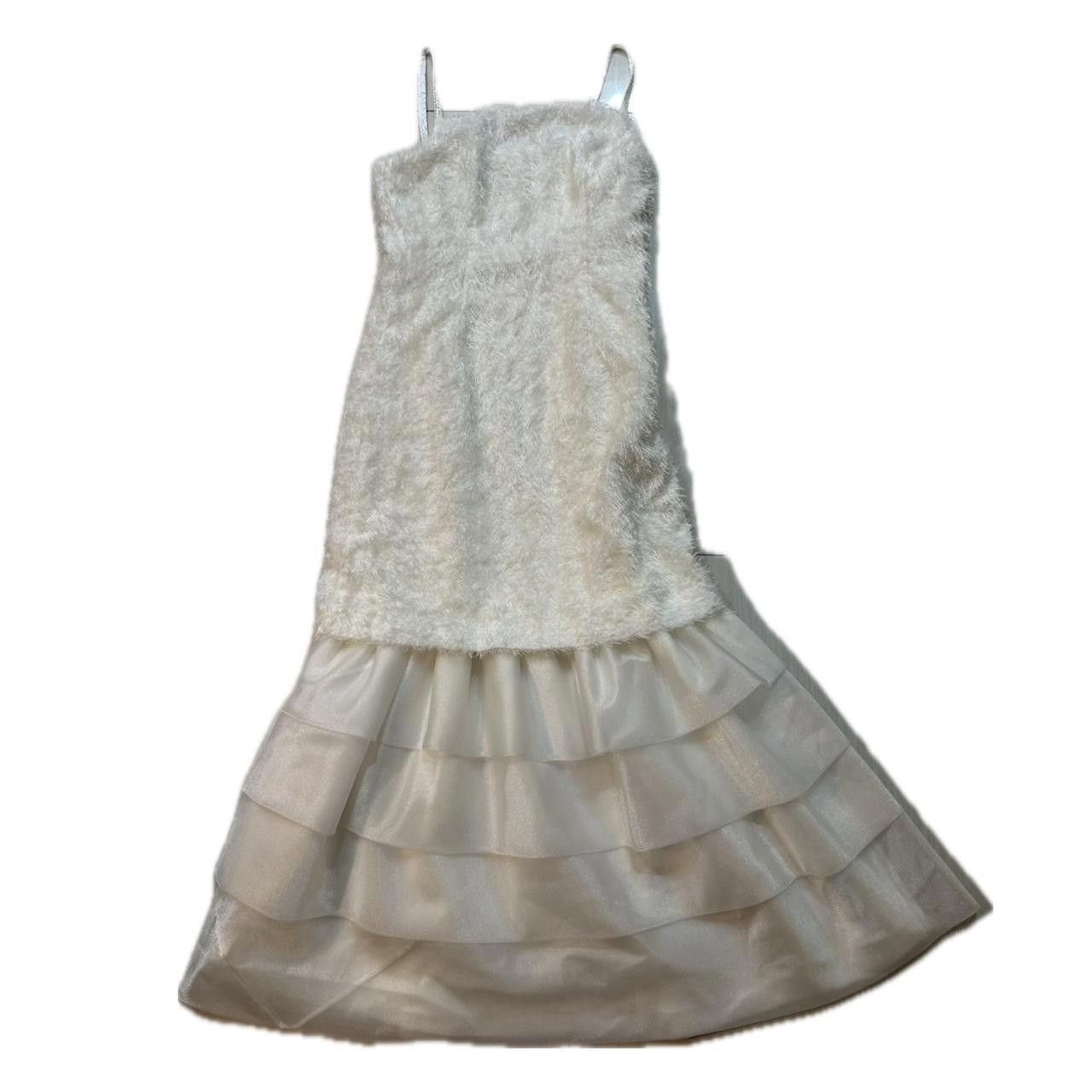 Balenciaga Balenciaga Mode Fluffy Pearl Strap w Layered Skirt Dress Size S / US 4 / IT 40 - 1 Thumbnail