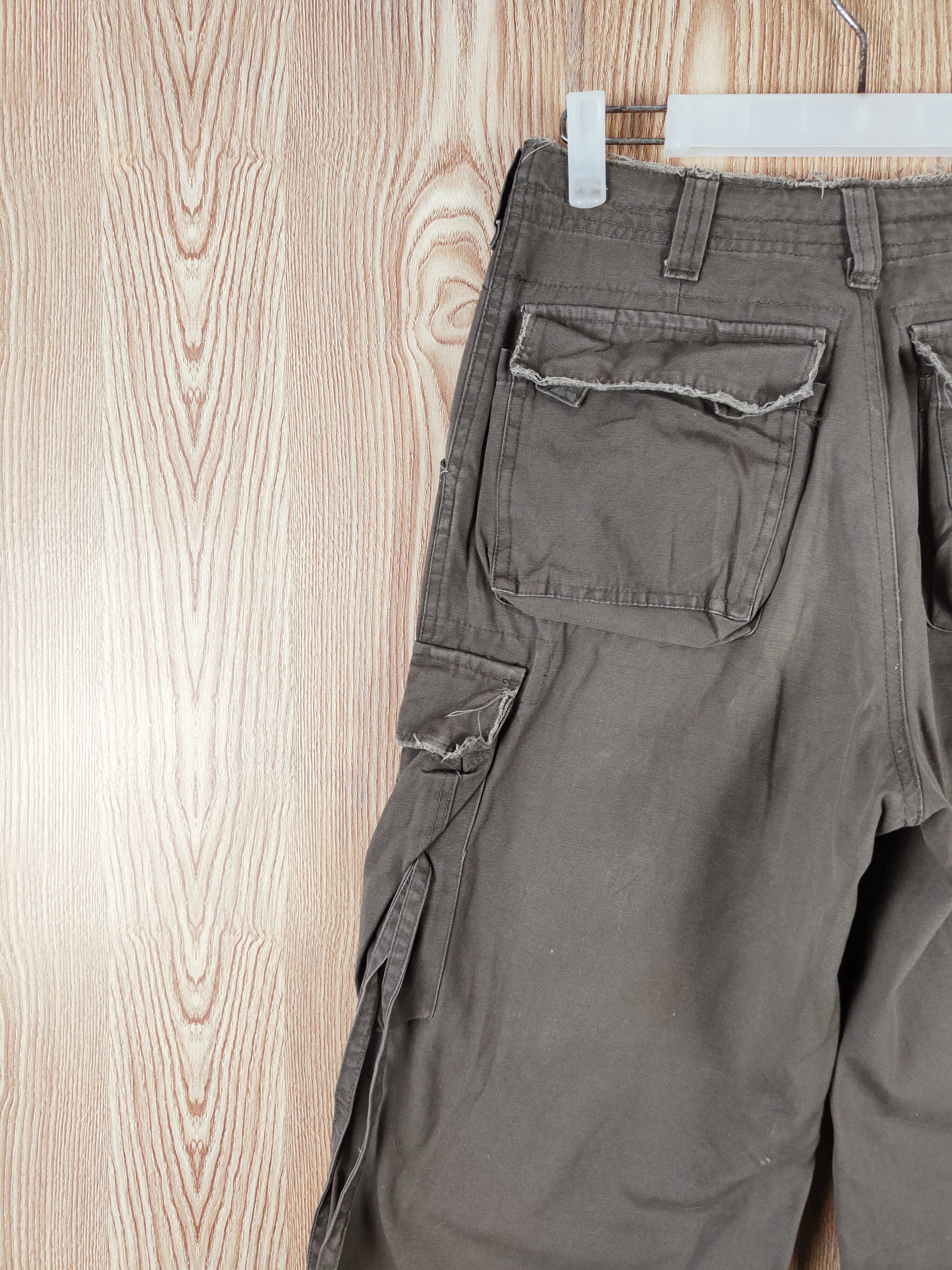 Japanese Brand Bobs Olive Multipocket Tactical Cargo Pants #W517 Size US 28 / EU 44 - 8 Thumbnail