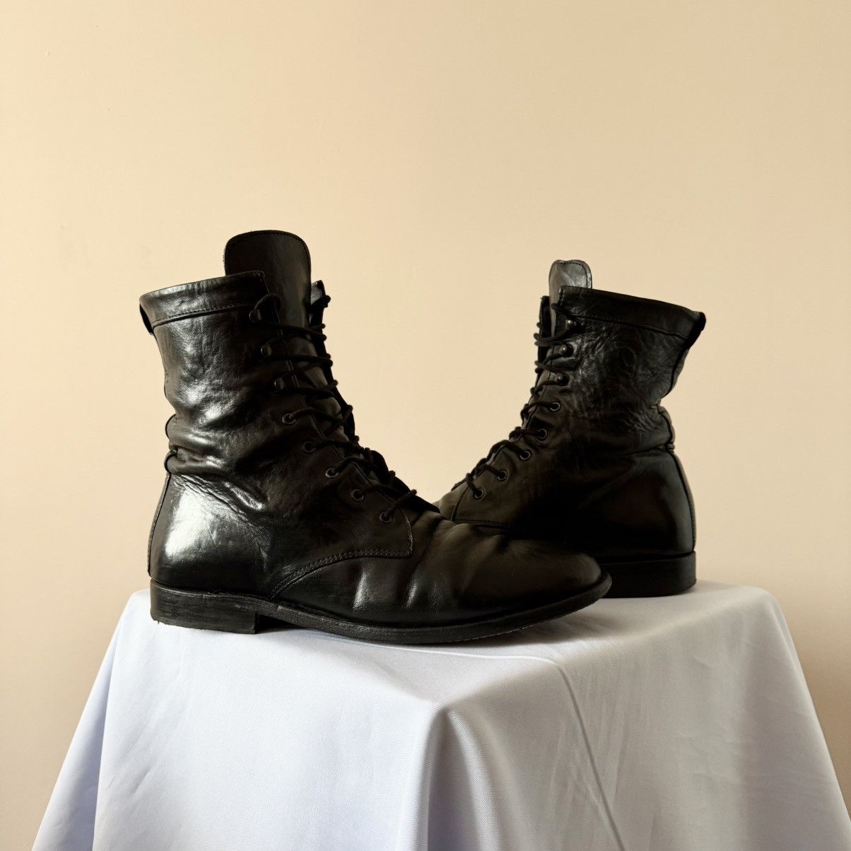 RARE The Last Conspiracy Leather Boots Guidi A.S. 98 Style