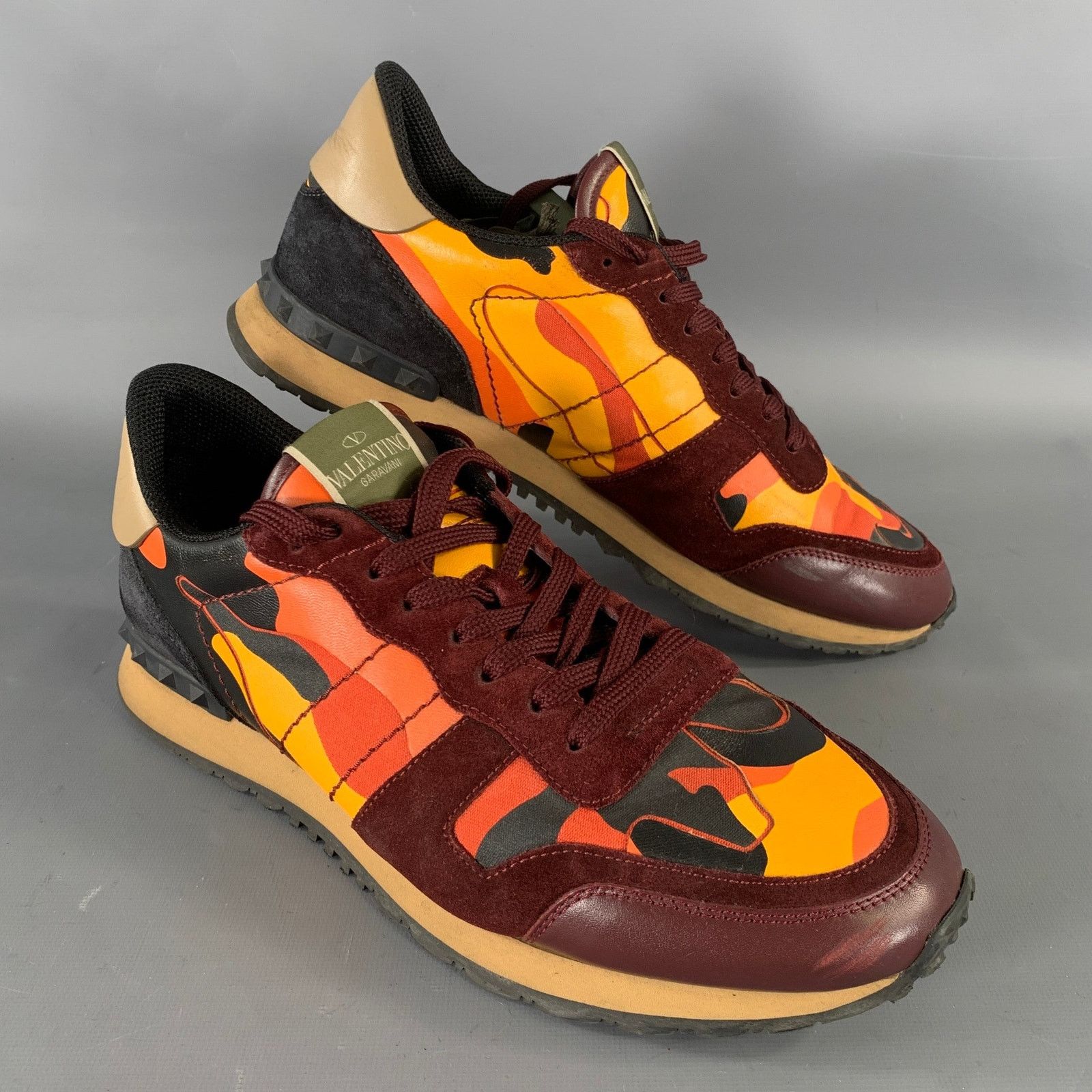 Valentino VALENTINO Size 11 Red Multi-Color Hike Sneakers Size US 11 / EU 44 - 1 Thumbnail