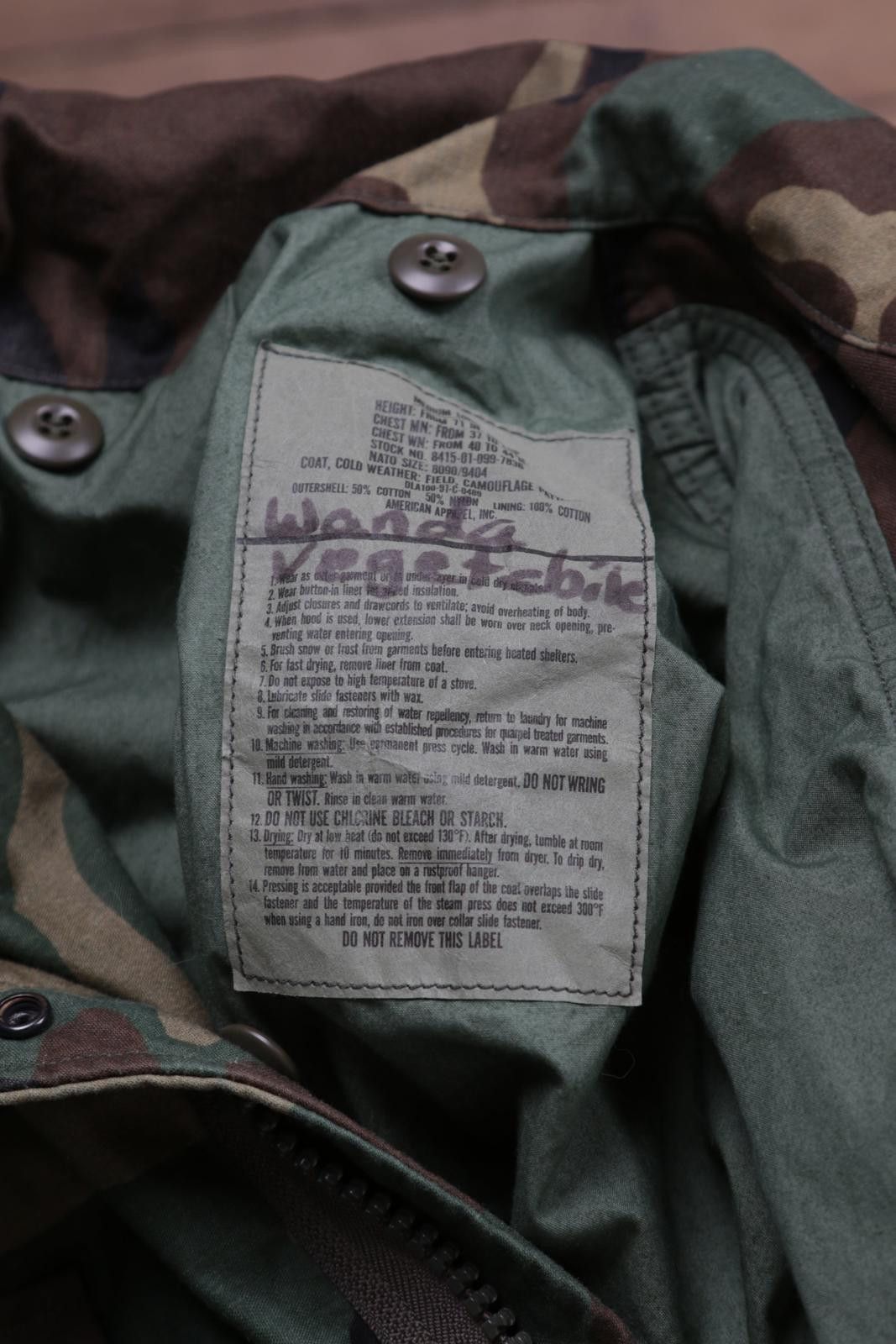 Vintage 00's Military Woodland Camo Drawcord Field Jacket Size ONE SIZE - 4 Thumbnail