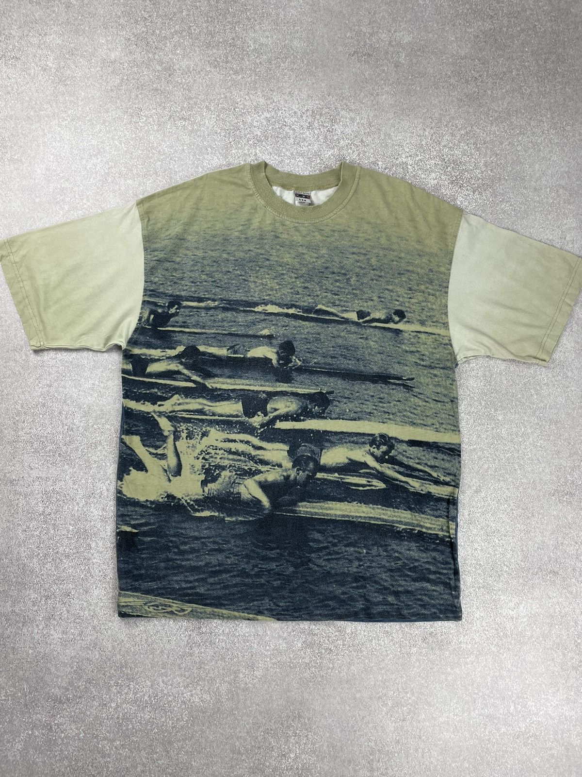 Ocean Pacific × Vintage Vintage Ocean Pacific Big Logo Surf Style Tee T shirt Size US XL / EU 56 / 4 - 1 Thumbnail