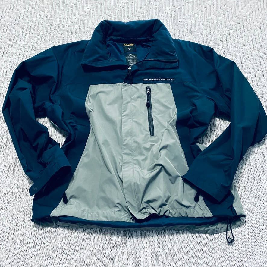 image of Nautica Competition Navy Windbreaker Jacket in Blue, Men's (Size XL)