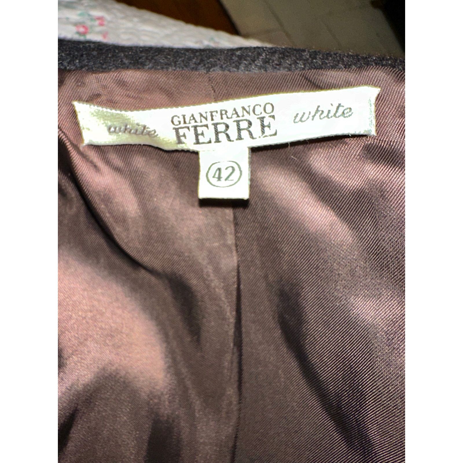 Gianfranco Ferre GIANFRANCO FERRE VINTAGE 80's 90's WOOL DOUBLE BREASTED COAT Size M / US 6-8 / IT 42-44 - 7 Thumbnail