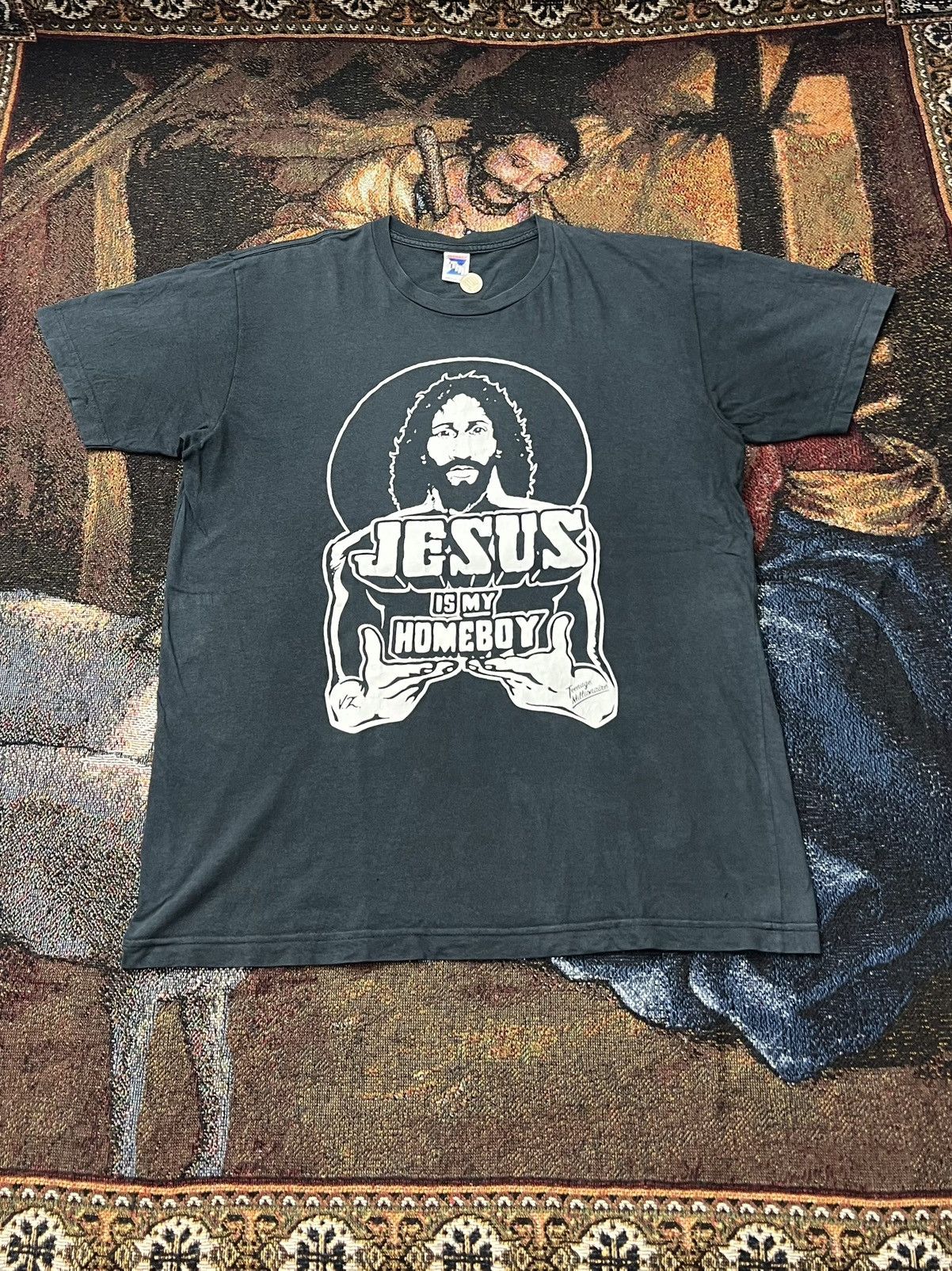 Vintage Y2K Teenage Millionaire Jesus Is My Homeboy Tee Size US L / EU 52-54 / 3 - 2 Thumbnail