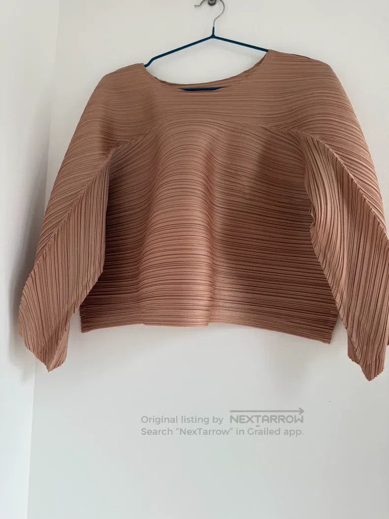 Issey Miyake Issey Miyake Moonlight Gold Sculptural Top Size L / US 10 / IT 46 - 2 Thumbnail