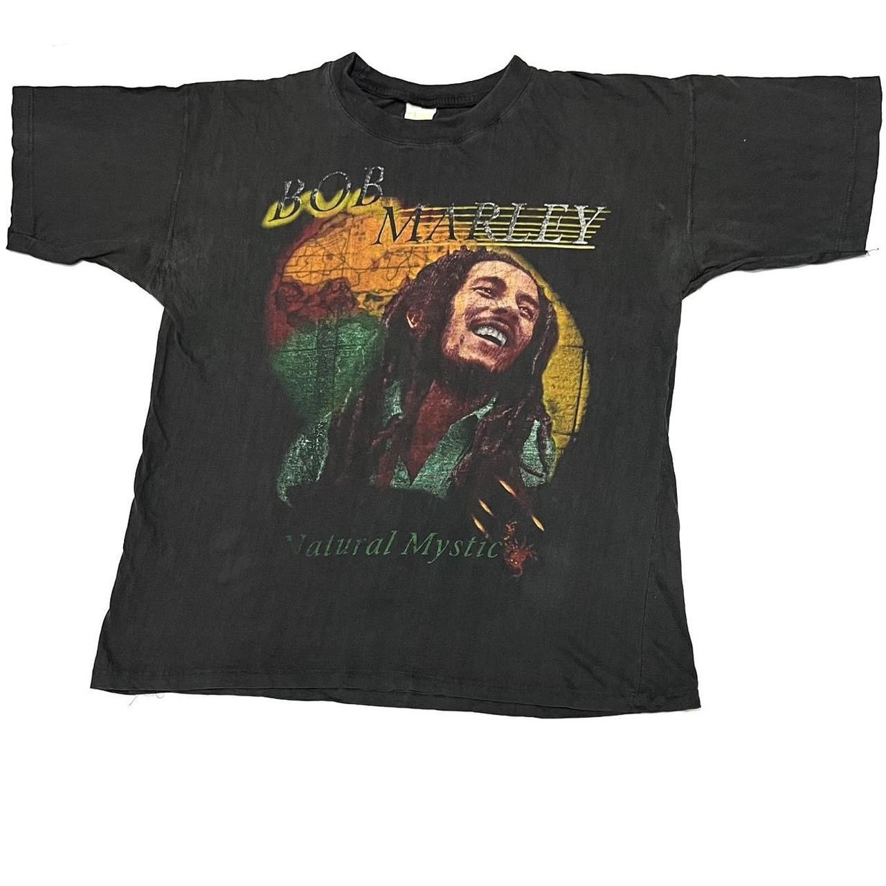 Bob Marley Vintage T-shirt Bob Marley Natural Mystic 90s Size US XL / EU 56 / 4 - 4 Thumbnail