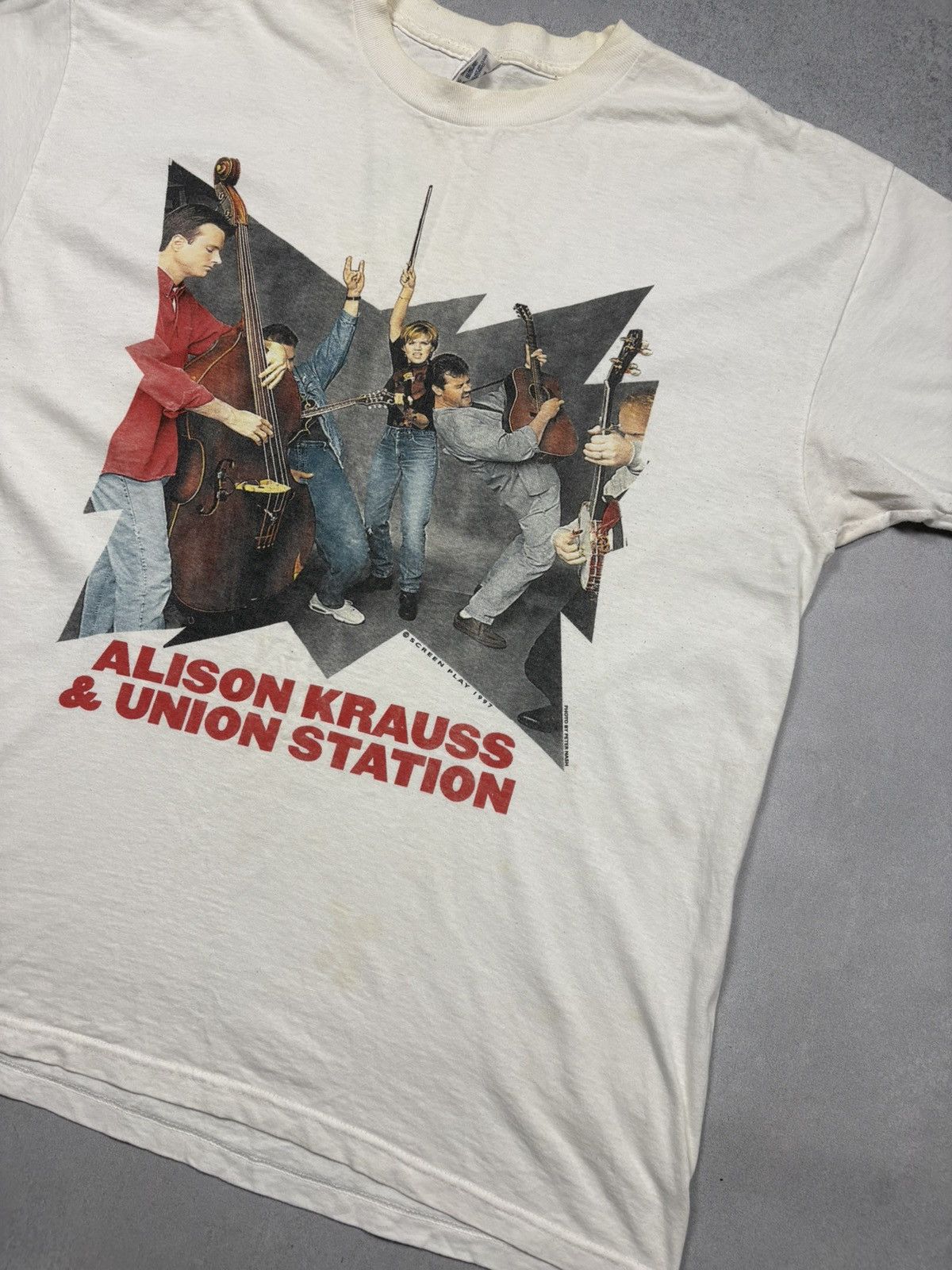 Band Tees Vintage 1997 Alison Krauss & Union Station Screen Play Tee Size US XL / EU 56 / 4 - 2 Thumbnail