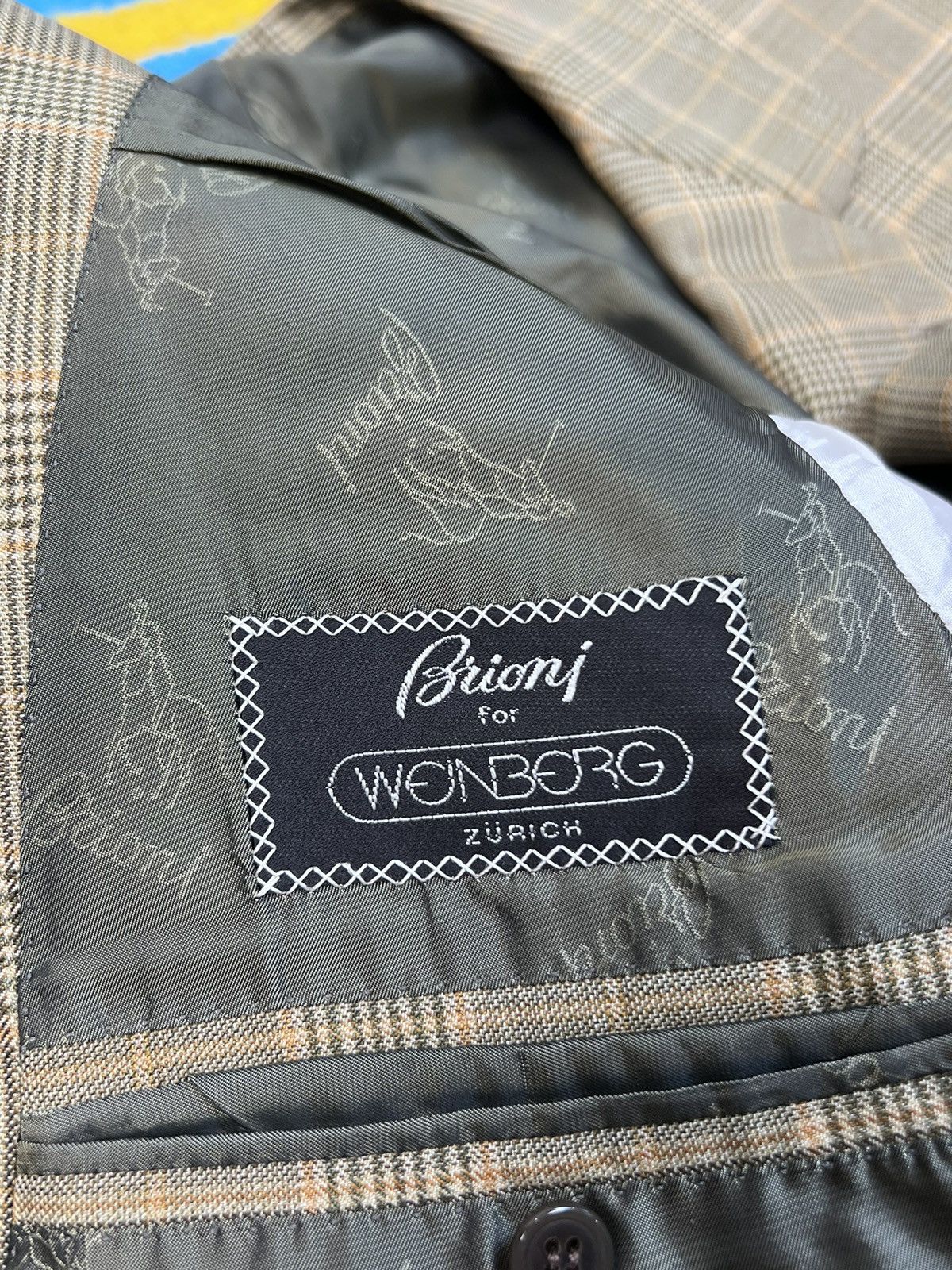 Brioni Brioni Parigi Wool Olive Check Blazer Two Buttons 52 Size 52S - 18 Thumbnail