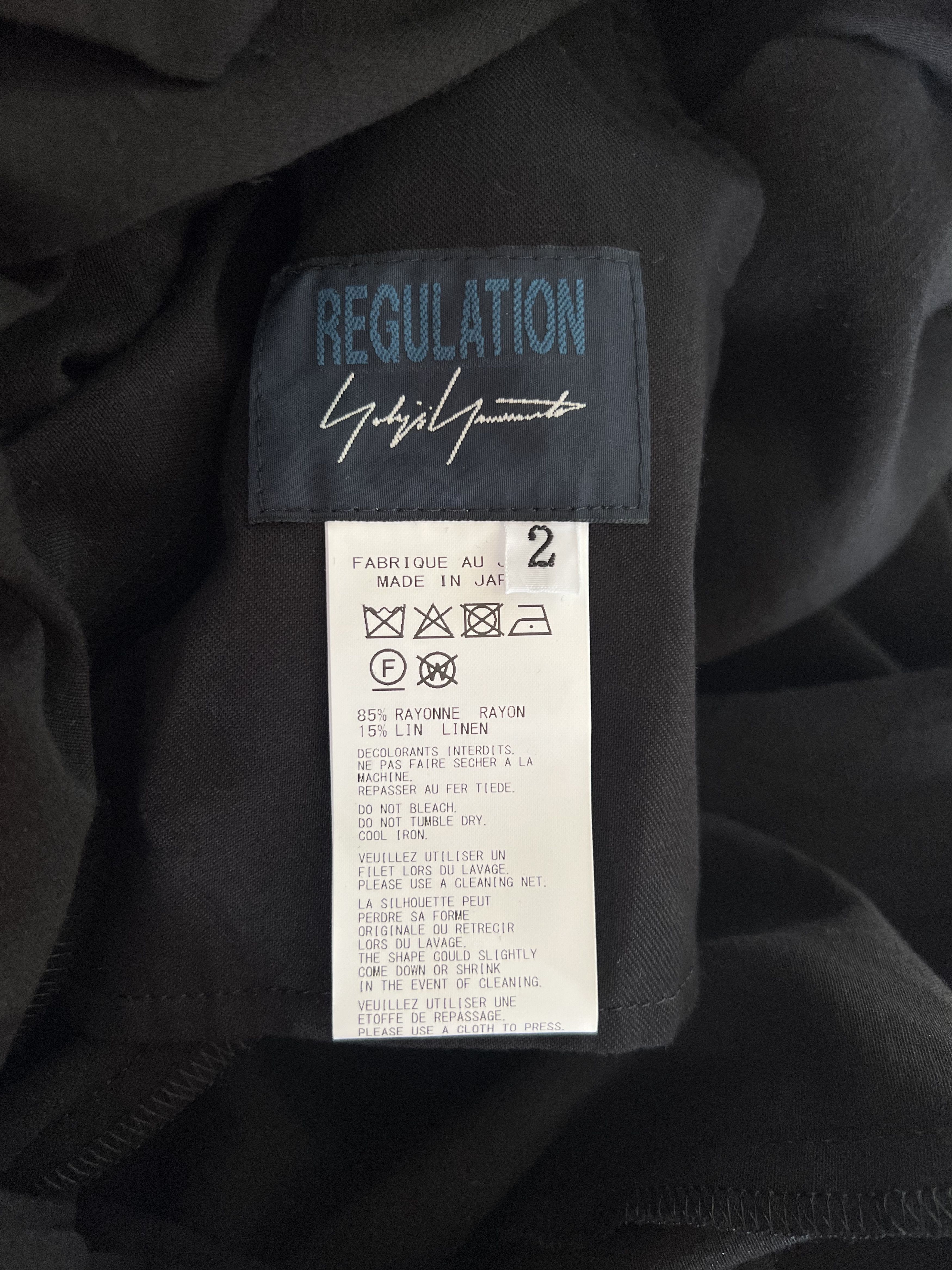 Yohji Yamamoto Yohji Yamamoto - POPLIN UNBALANCED TUCK SKIRT HAKAMA PANTS Size 31" - 13 Thumbnail