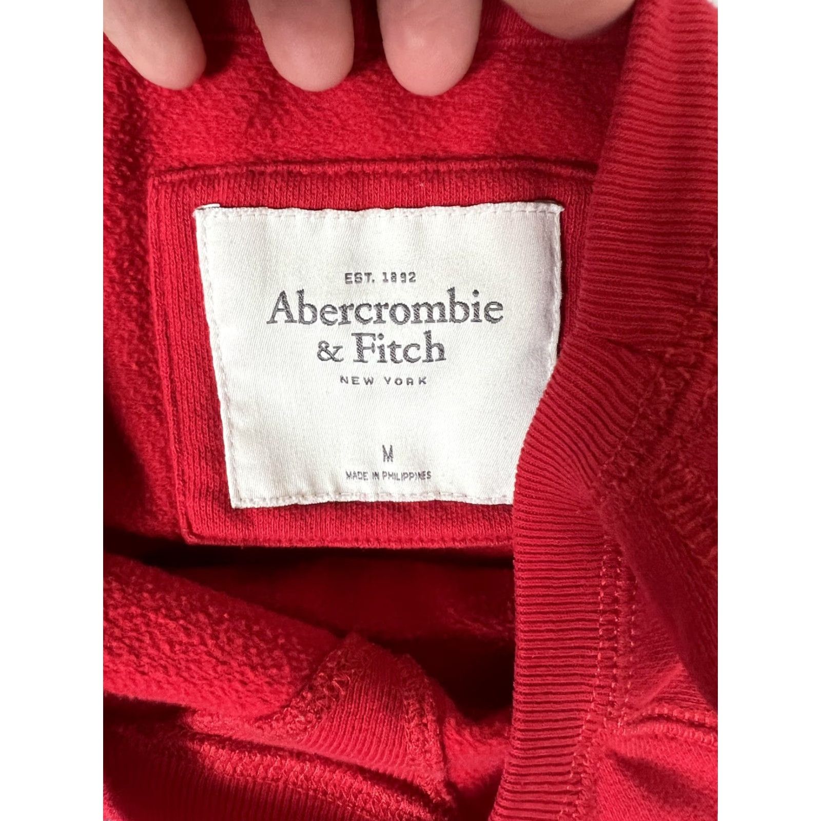 Abercrombie & Fitch Abercrombie & Fitch Raglan Sweatshirt Women's M Red Crew Neck Logo VTG Pullover Casual Size M / US 6-8 / IT 42-44 - 5 Thumbnail