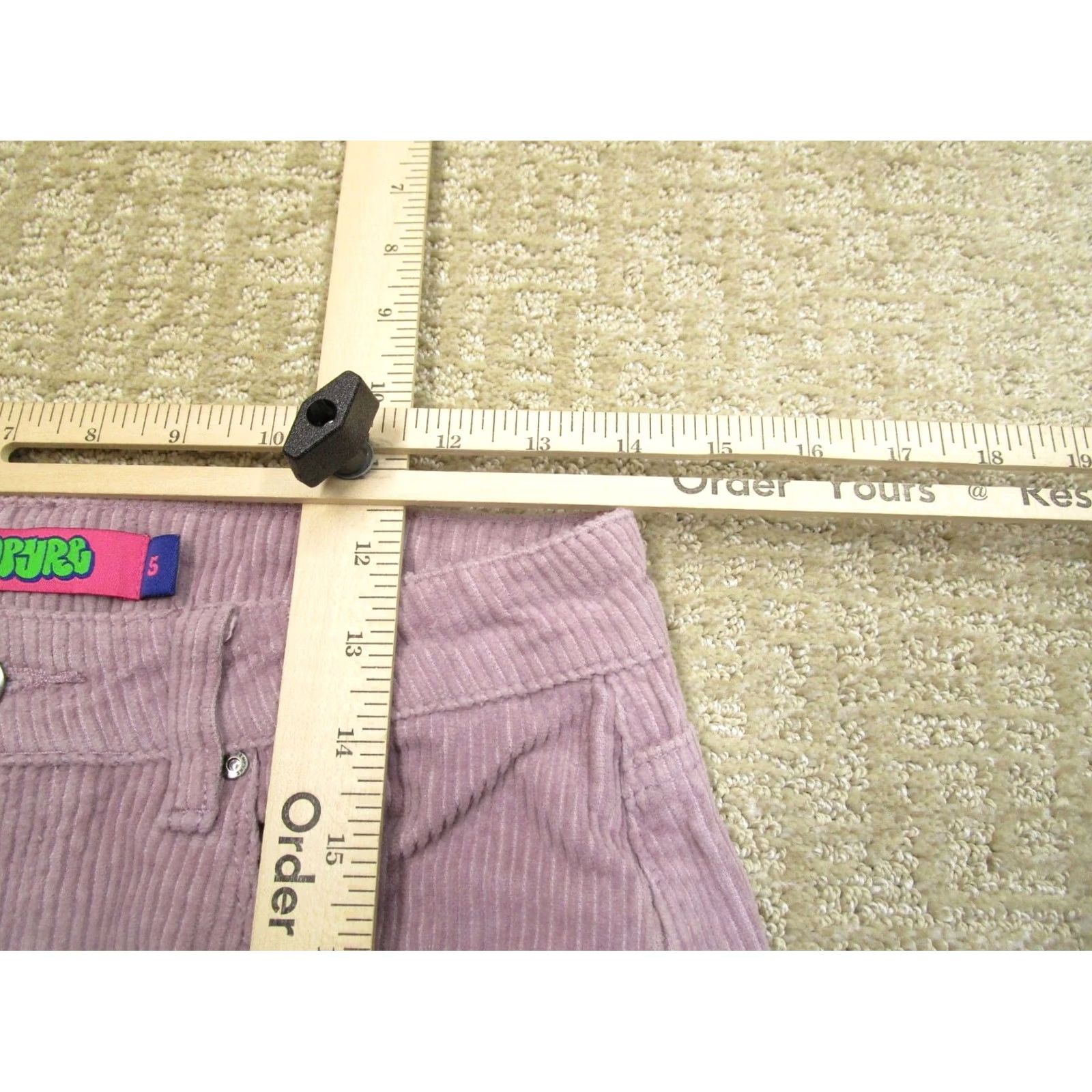 Empyre Empyre Jeans Women Purple High Rise Wide-Leg Corduroy 5-Pocket Relaxed 30in Inseam Size 27" / US 4 / IT 40 - 5 Thumbnail