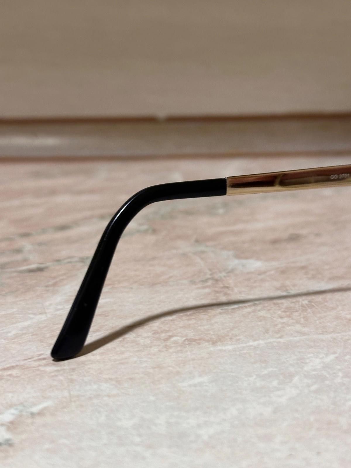 Gucci Eyeglasses Gucci GG-3701 - 4WH BLACK AND GOLD Size ONE SIZE - 7 Thumbnail
