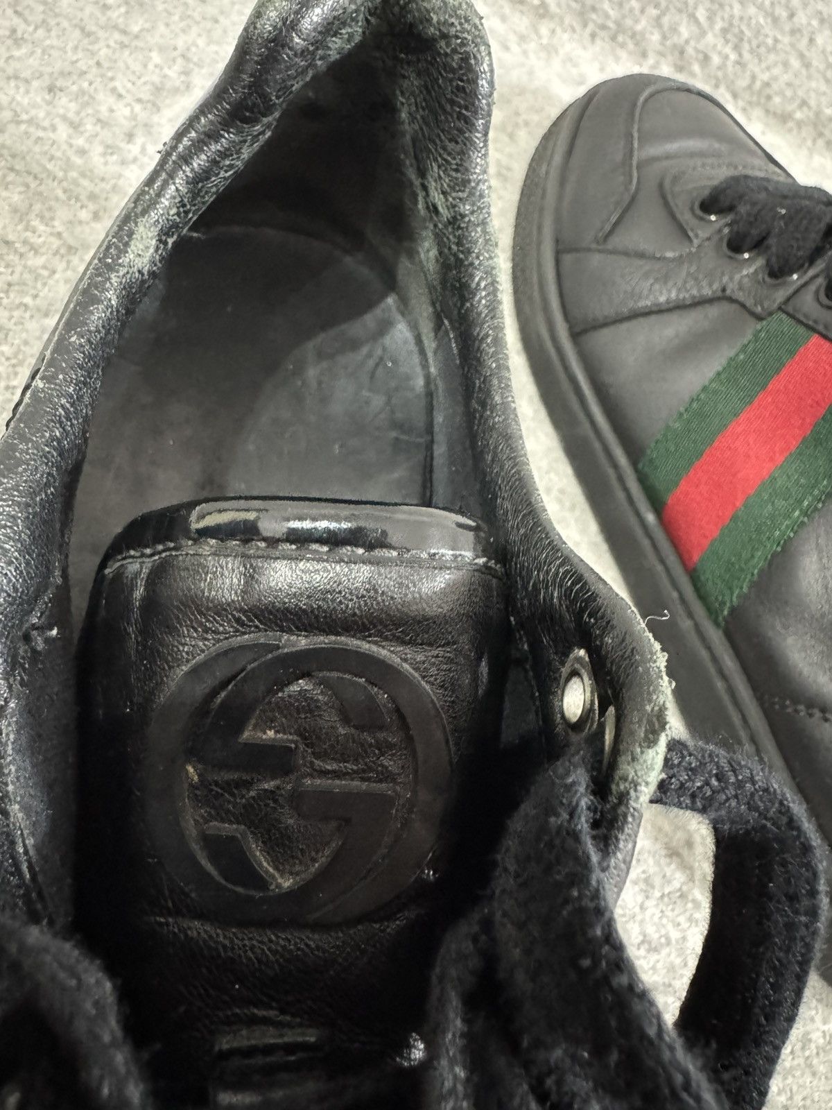 Gucci Gucci Ace Coda Web Stripe Low Leather Sneakers size 36 Italy Size US 6 / IT 36 - 13 Thumbnail