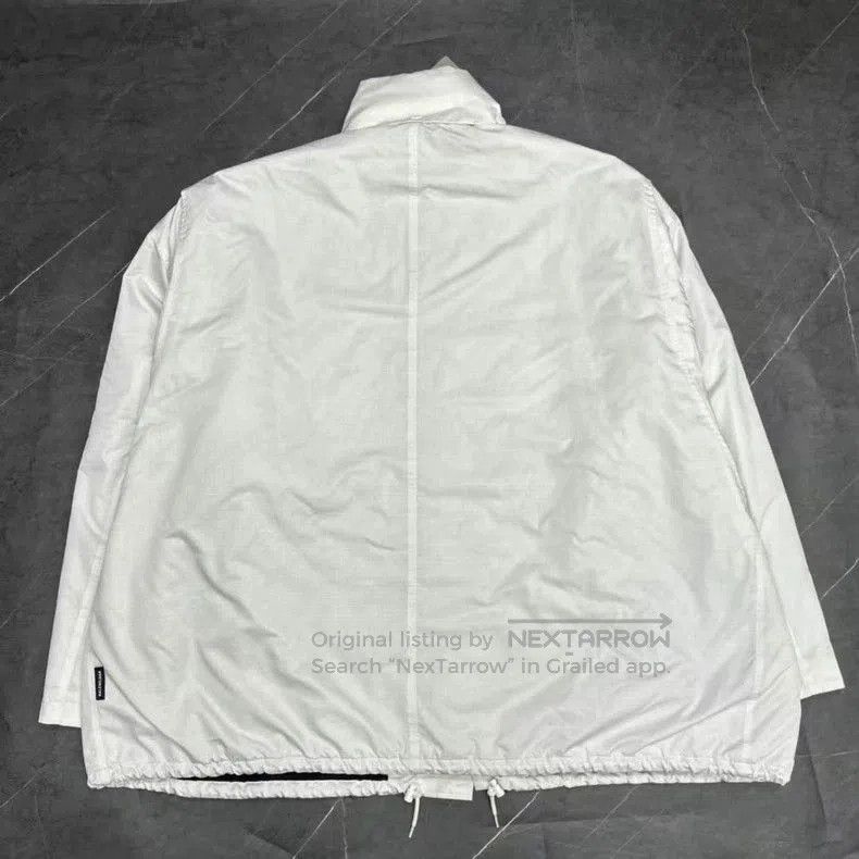 Balenciaga Balenciaga White Embroidered Logo Jacket. Size US M / EU 48-50 / 2 - 2 Thumbnail