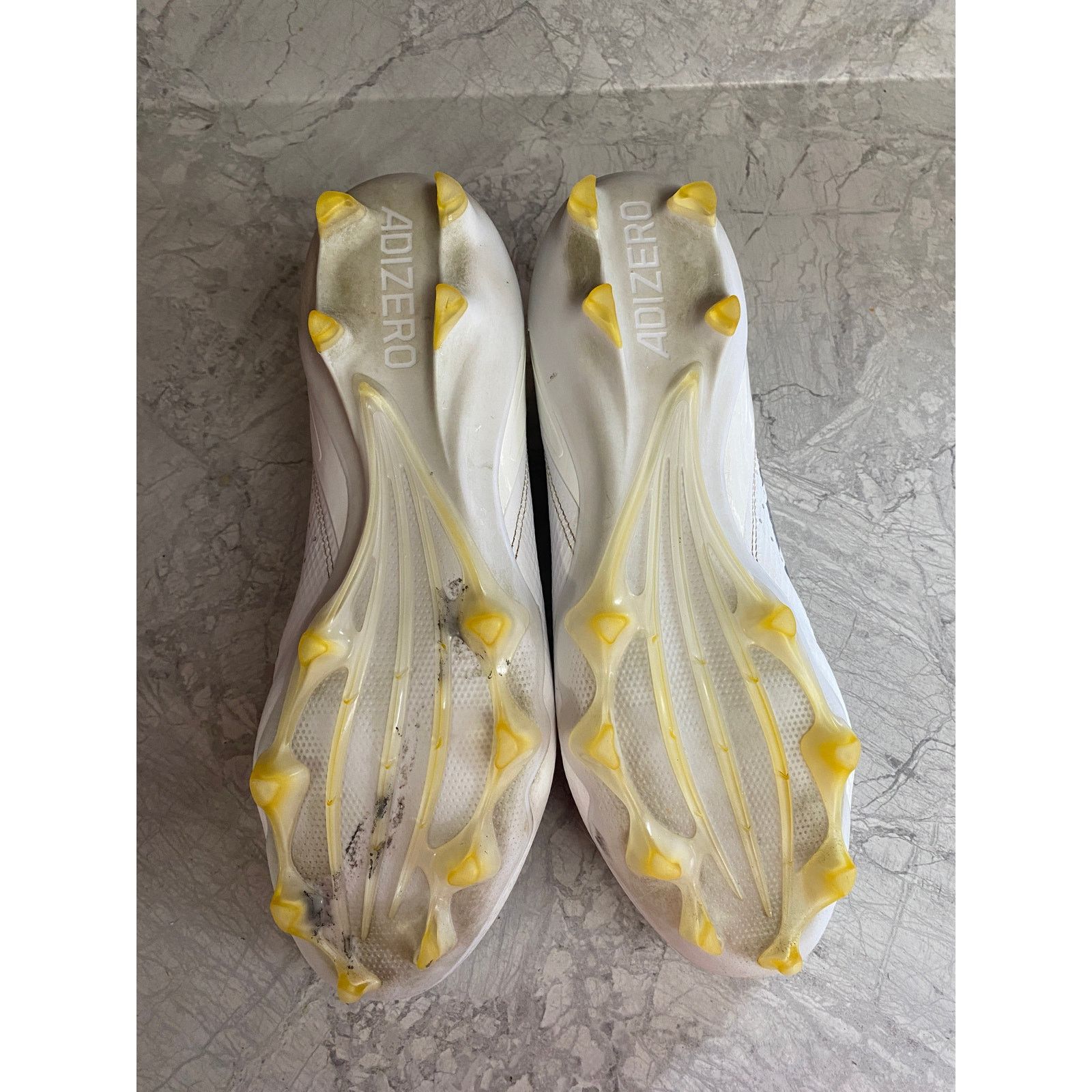 Adidas Adidas Adizero White and Gray Football Cleats Size 14 Size US 14 / EU 47 - 8 Thumbnail