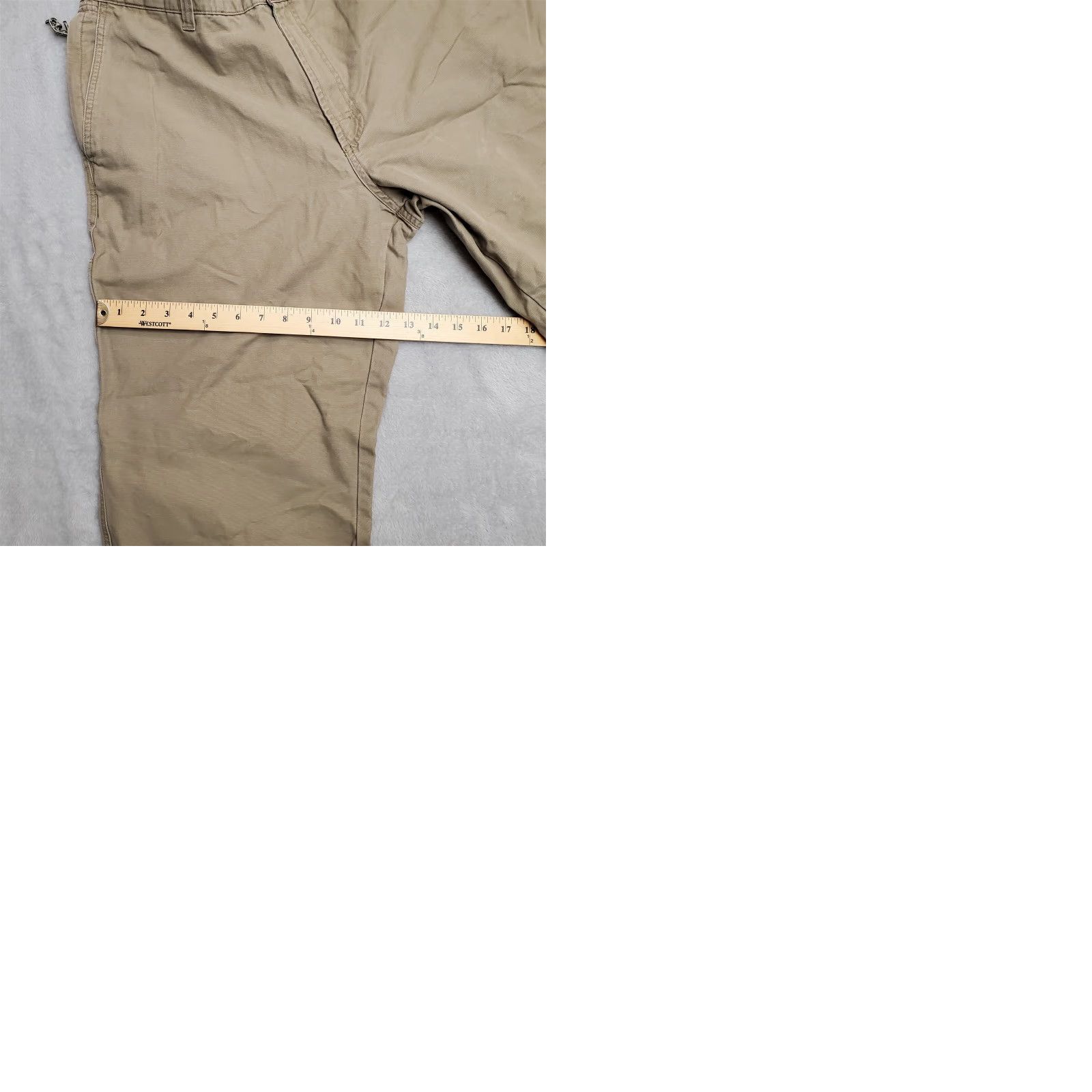 Vintage VINTAGE Columbia Pants Mens 36x32 Khaki Canvas Relaxed Fit Hike Camping Outdoors Casual Size US 36 / EU 52 - 9 Thumbnail
