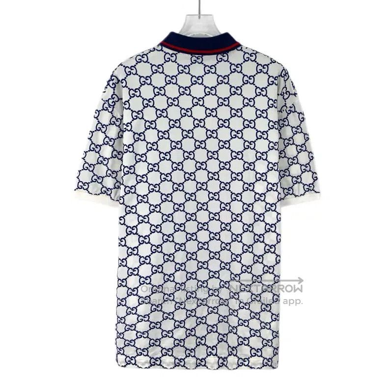 Gucci Gucci 22 Lido color-blocked logo jacquard full-print cotto Size US XXL / EU 58 / 5 - 2 Thumbnail