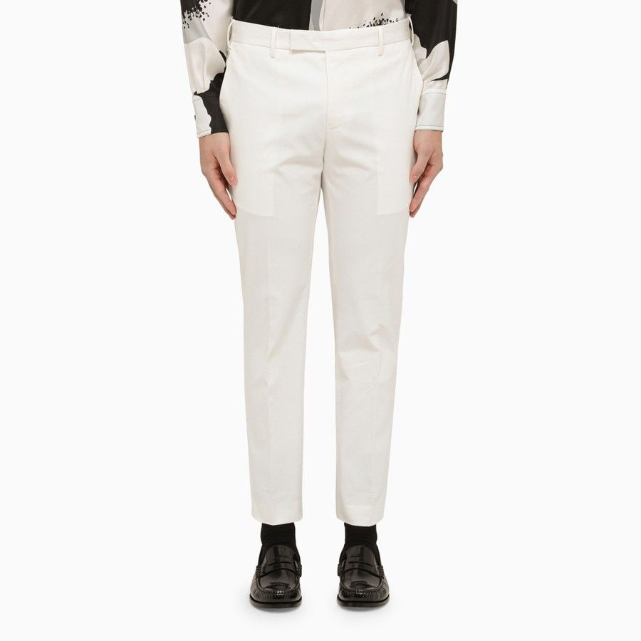 image of Pt Torino O1D2Blof0524 Cotton Pants In White, Men's (Size 32)