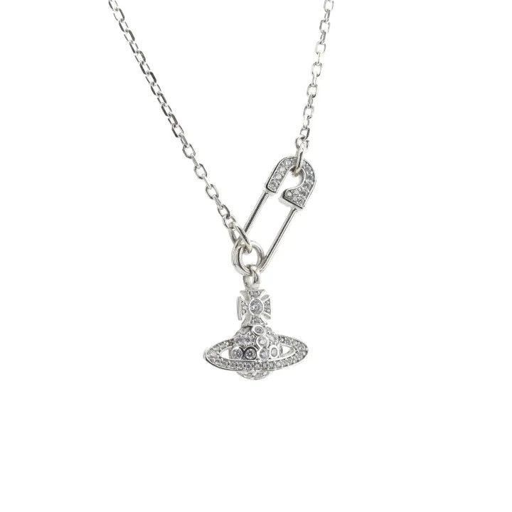 Vivienne Westwood Vivienne Westwood Lucrece Crystal Brooch Necklace Size ONE SIZE - 8 Thumbnail