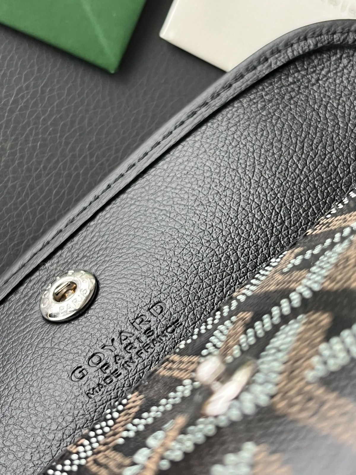 Goyard Iconic Giftable Goyard Logo Pouch Wallet Black Brand New Size ONE SIZE - 6 Thumbnail