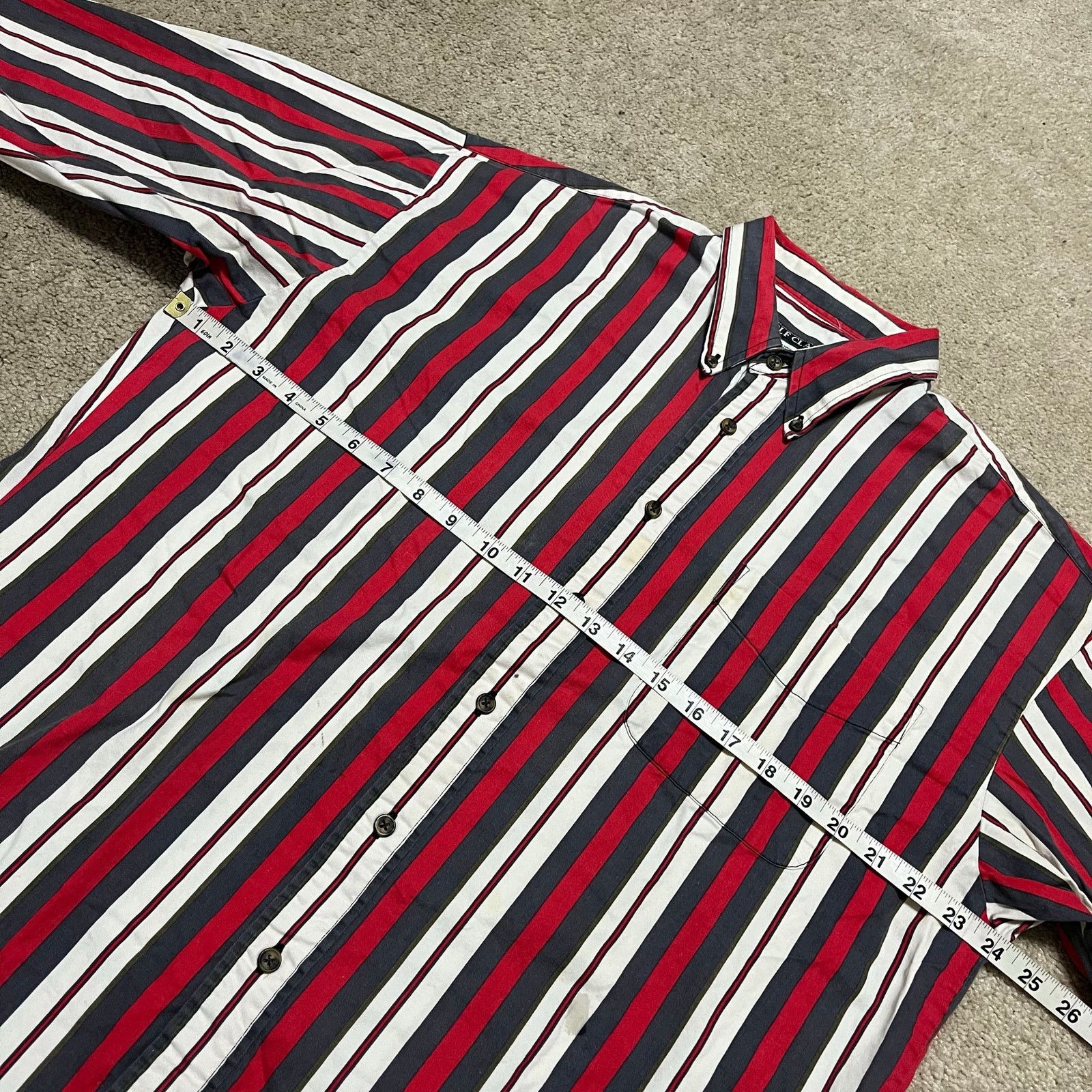 Other Vintage Golf Classics Red/Grey/White Striped Preppy Button U Size US L / EU 52-54 / 3 - 5 Thumbnail
