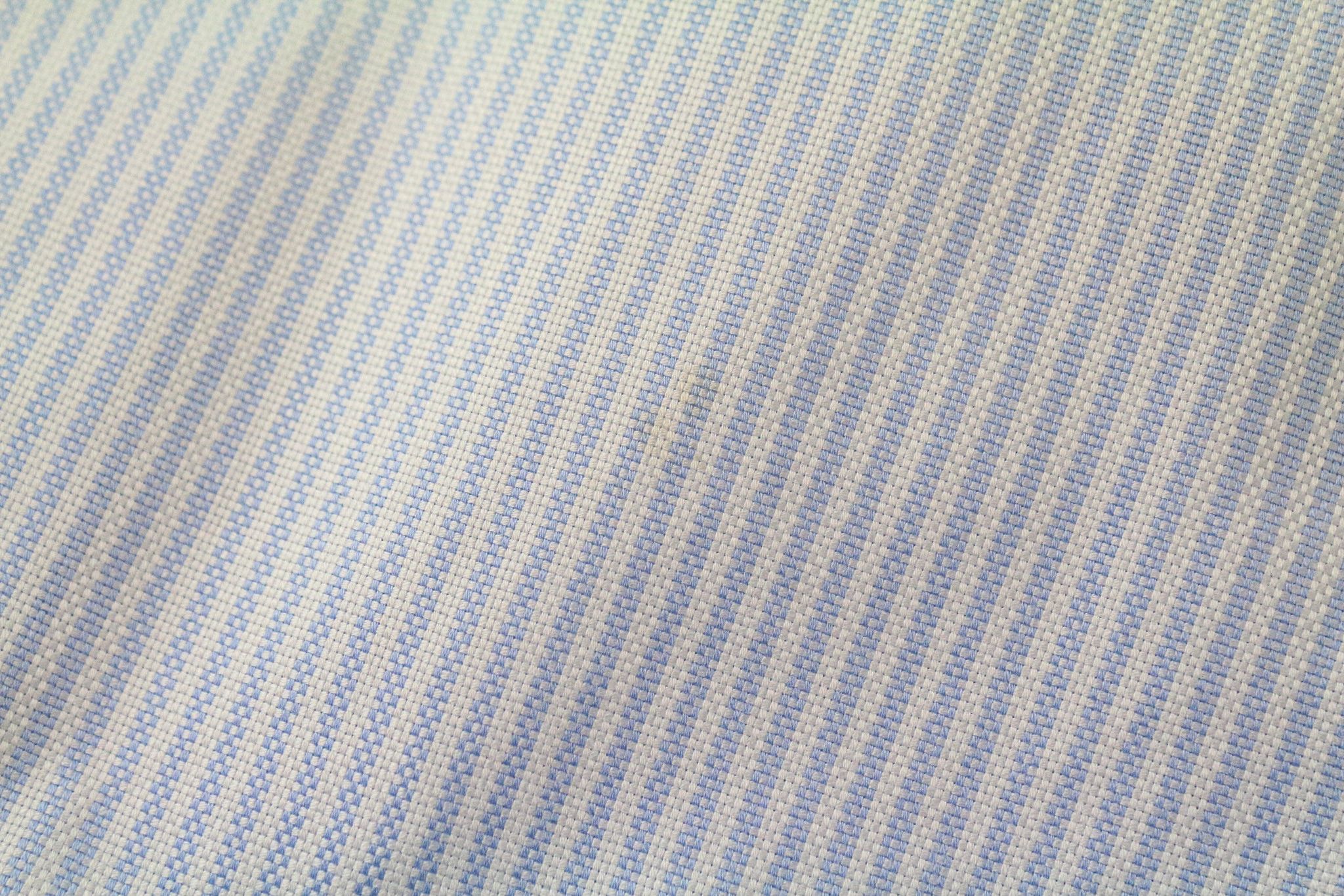 Suitsupply 35/13 1/2 Extra Slim Blue Cotton Striped Cutaway 78460 Size 36R - 8 Thumbnail