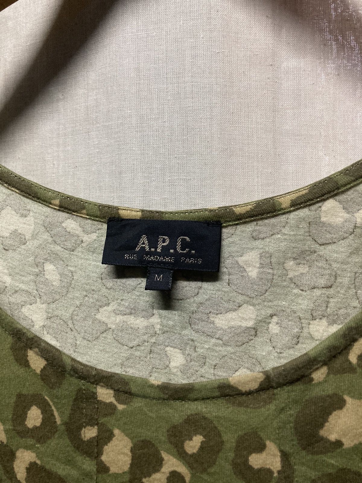 A.P.C. × Japanese Brand APC Green Leopard Dress Size M / US 6-8 / IT 42-44 - 5 Thumbnail
