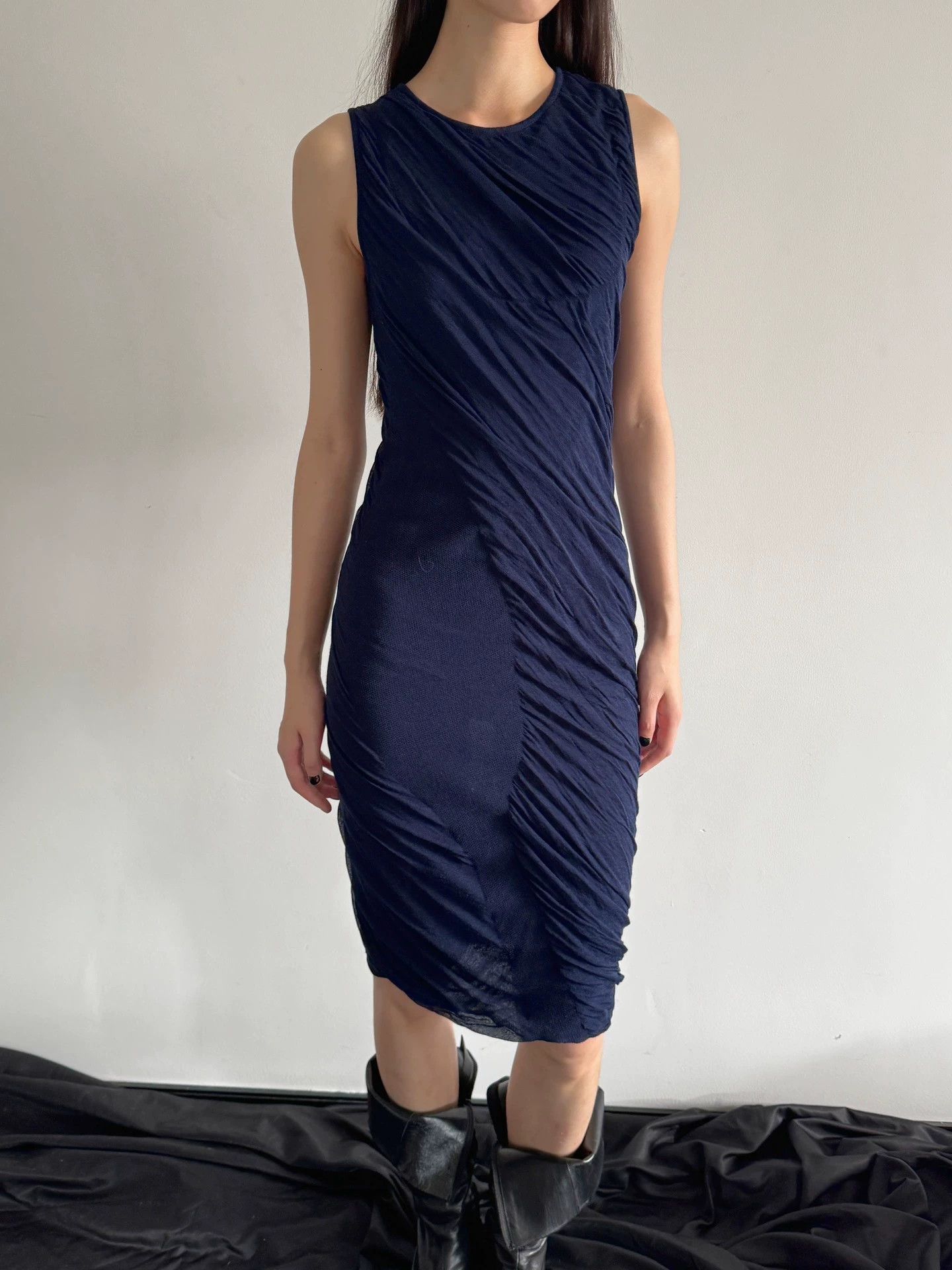 Other Italian Ink - Splattered Stretch Irregular Layered Dress 40 Size S / US 4 / IT 40 - 7 Thumbnail