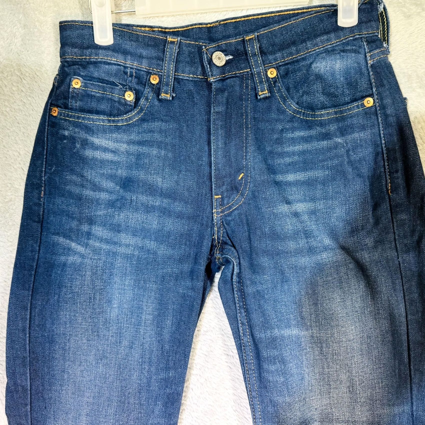 Levi's Levi'S 514 Denim Straight Jeans - Blue Medium Wash - Mens Size 28 Size US 28 / EU 44 - 3 Thumbnail