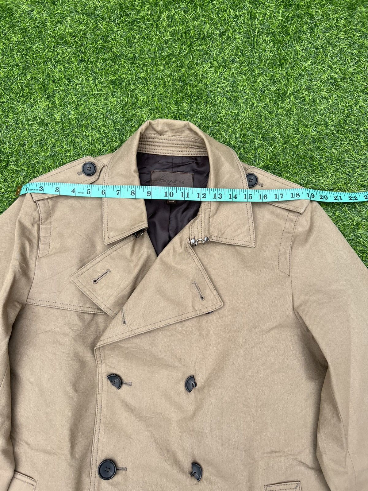 Coach Coach Men’s Beige Double-Breasted Trench Coat, Size M. Size US M / EU 48-50 / 2 - 8 Thumbnail