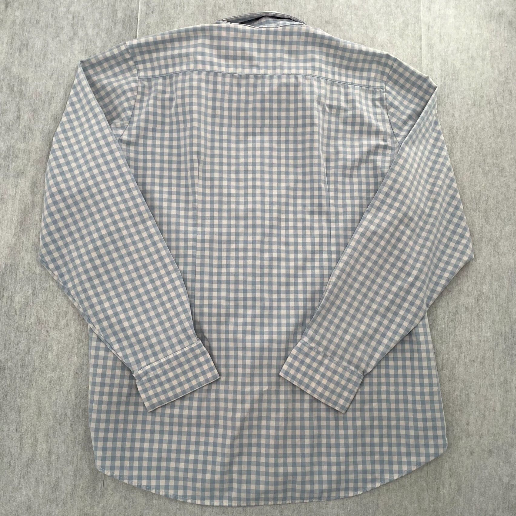Mizzen+Main Mizzen Main Shirt Adult Blue Check Button Up Performance Stretch Men Extra Large XL Size US XL / EU 56 / 4 - 2 Thumbnail
