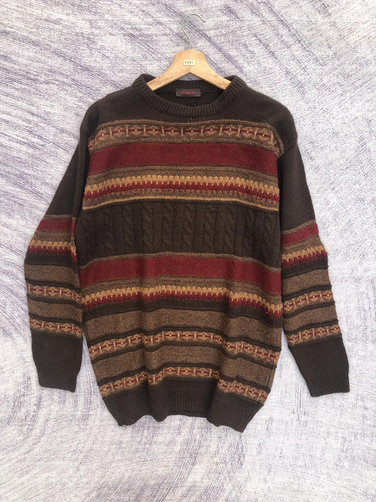 💥Vintage COLERIGE Stripe Pureknit Jumper Made In Italy
