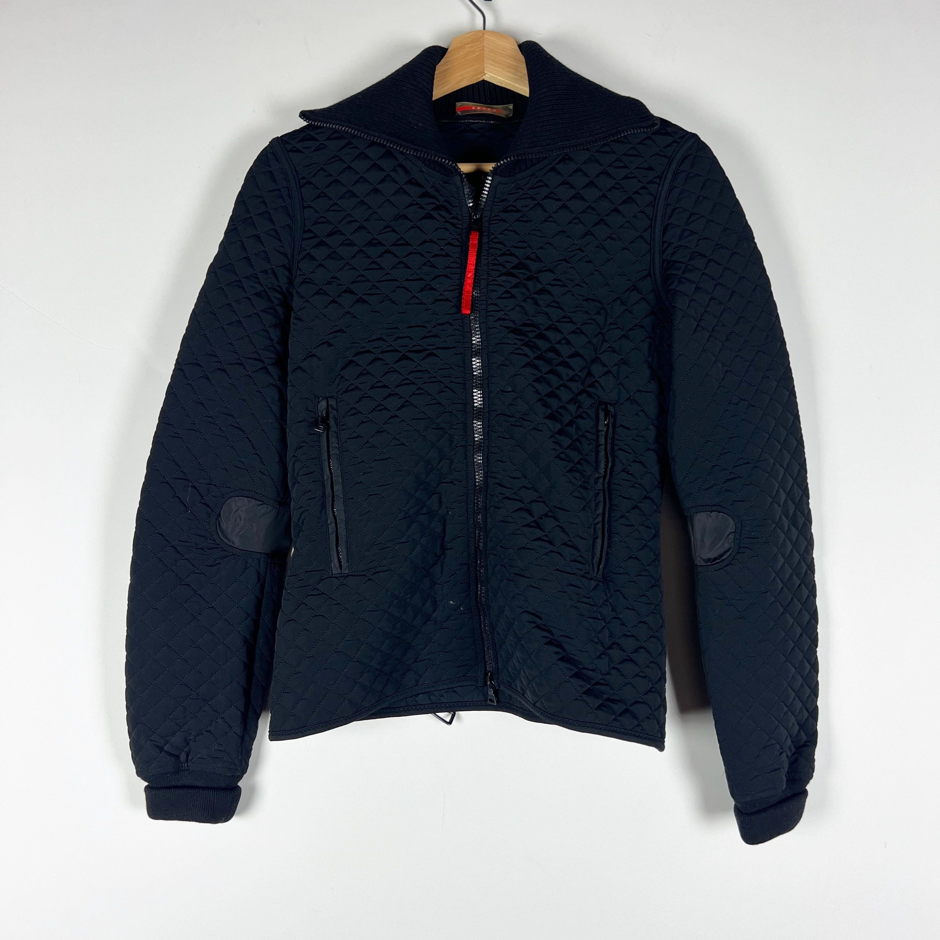 Prada Prada Women's Micro Quilted Full Zip Size S / US 4 / IT 40 - 1 Thumbnail