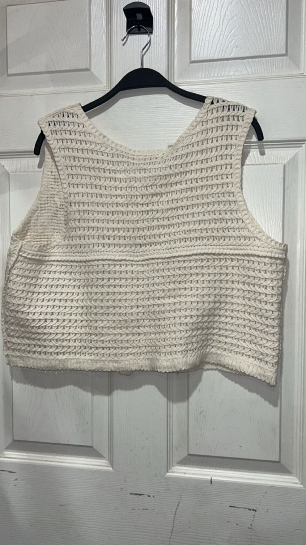 Lauren Conrad Women's Lauren Conrad Cream Crochet Tank Top L Size L / US 10 / IT 46 - 3 Thumbnail
