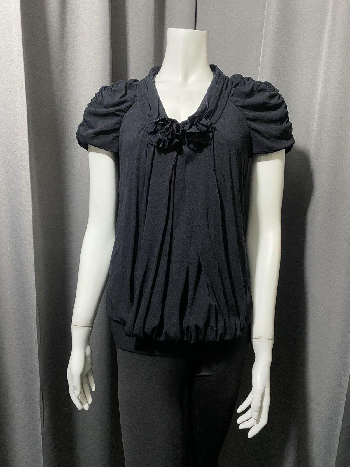 Vivienne Tam 2000s Vivienne Tam Sheer Floral Blouse Size L / US 10 / IT 46 - 11 Thumbnail
