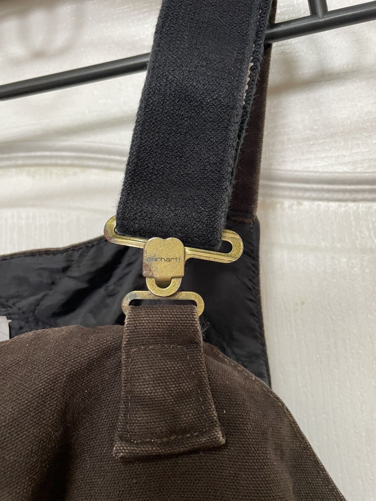 Carhartt × Carhartt Wip × Vintage Vintage CARHARTT 90s Overalls Coverall Work brown pants jean Size US 34 / EU 50 - 5 Thumbnail