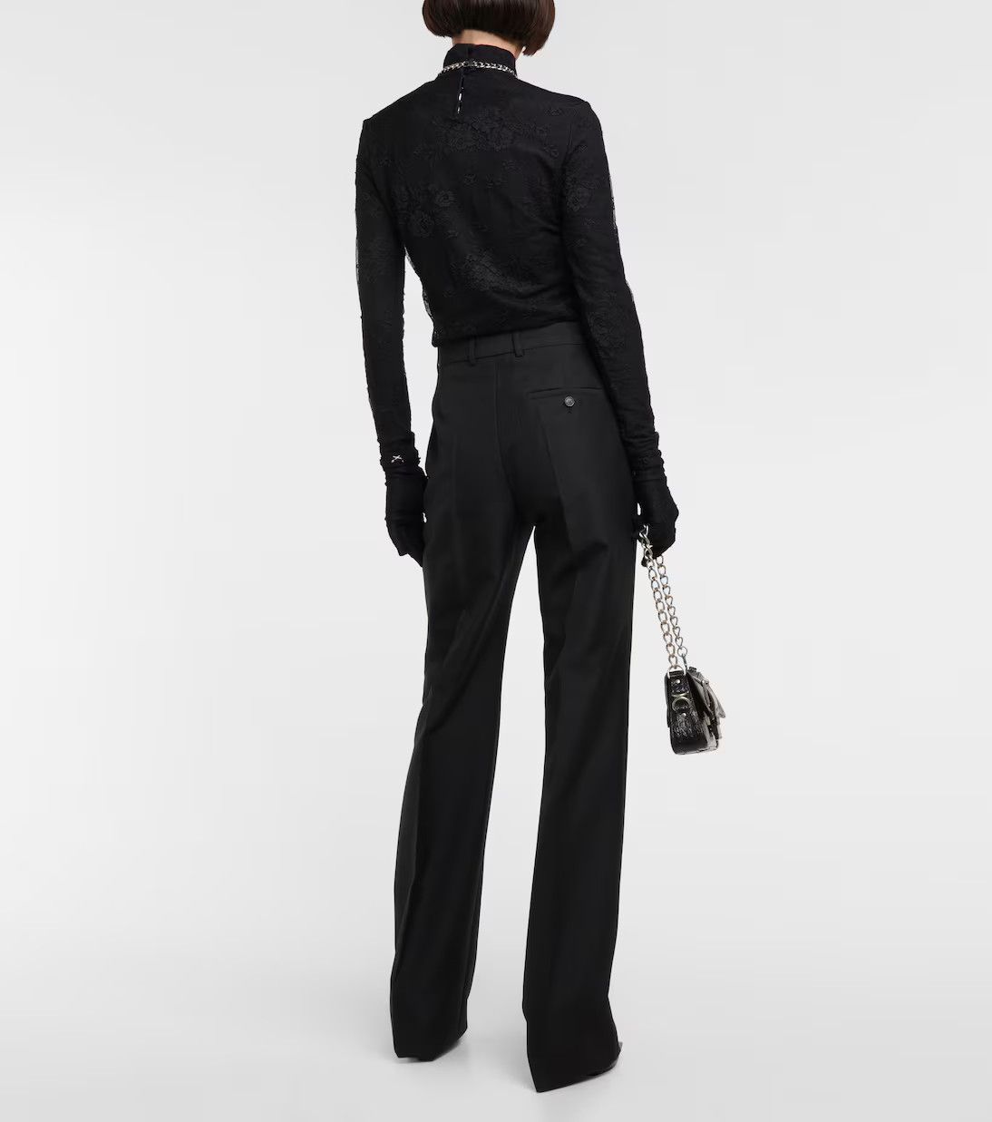 Balenciaga o1y0625 Casual Pant in Black Size 27" / US 4 / IT 40 - 3 Thumbnail