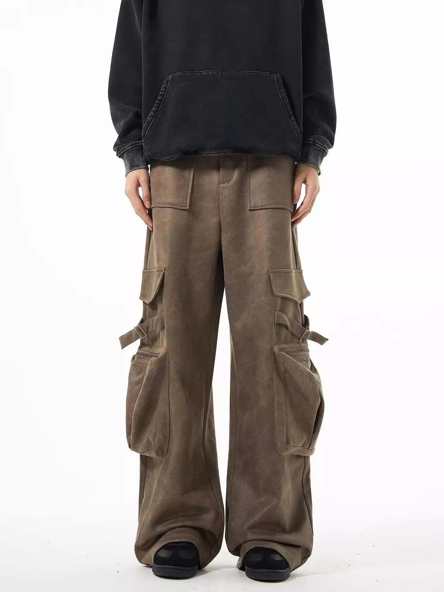 Japanese Brand × Jean Straight Leg Cargo Pants Size US 29 - 1 Thumbnail