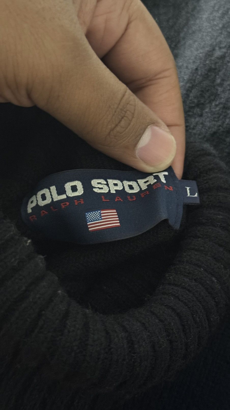 Polo Ralph Lauren Vintage 90s Polo Sport Ralph Lauren Turtleneck Knit Wool Size US L / EU 52-54 / 3 - 5 Thumbnail