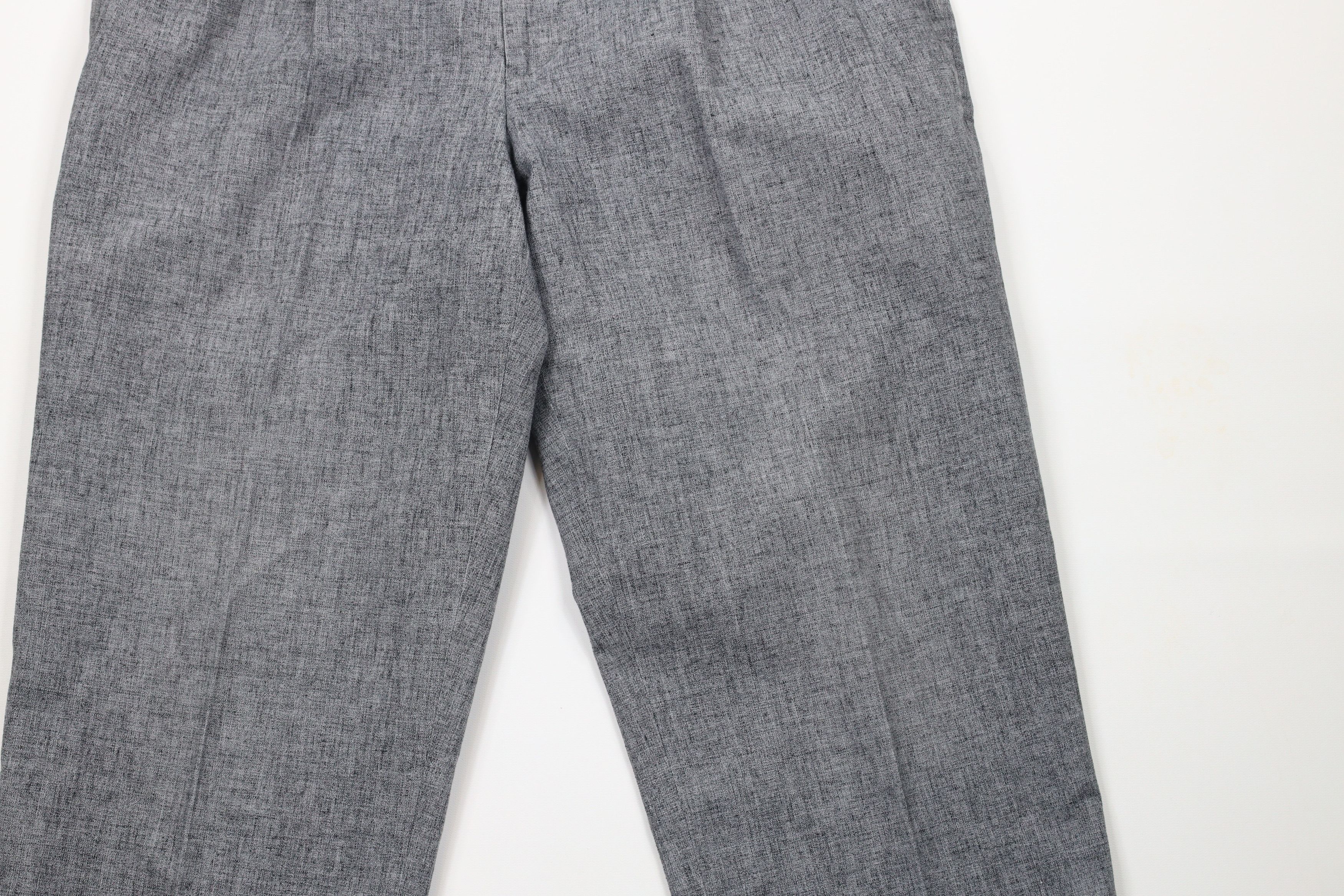 Vintage Vintage 90s Streetwear Linen Pleated Chino Pants Gray Size US 34 / EU 50 - 3 Thumbnail