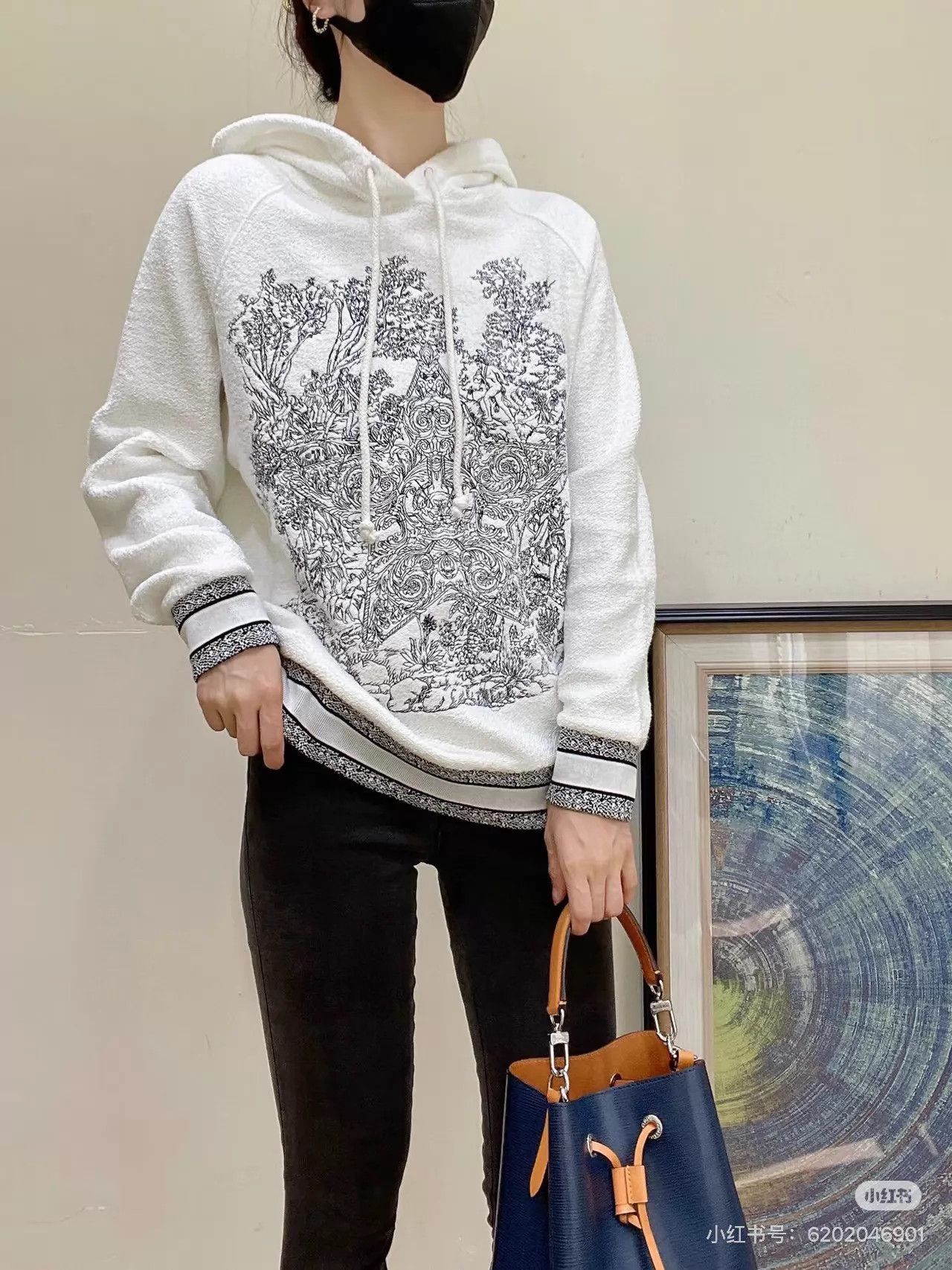 Dior Dior Brand New Hooded Sweater M Heavily Embroidered Size M / US 6-8 / IT 42-44 - 6 Thumbnail