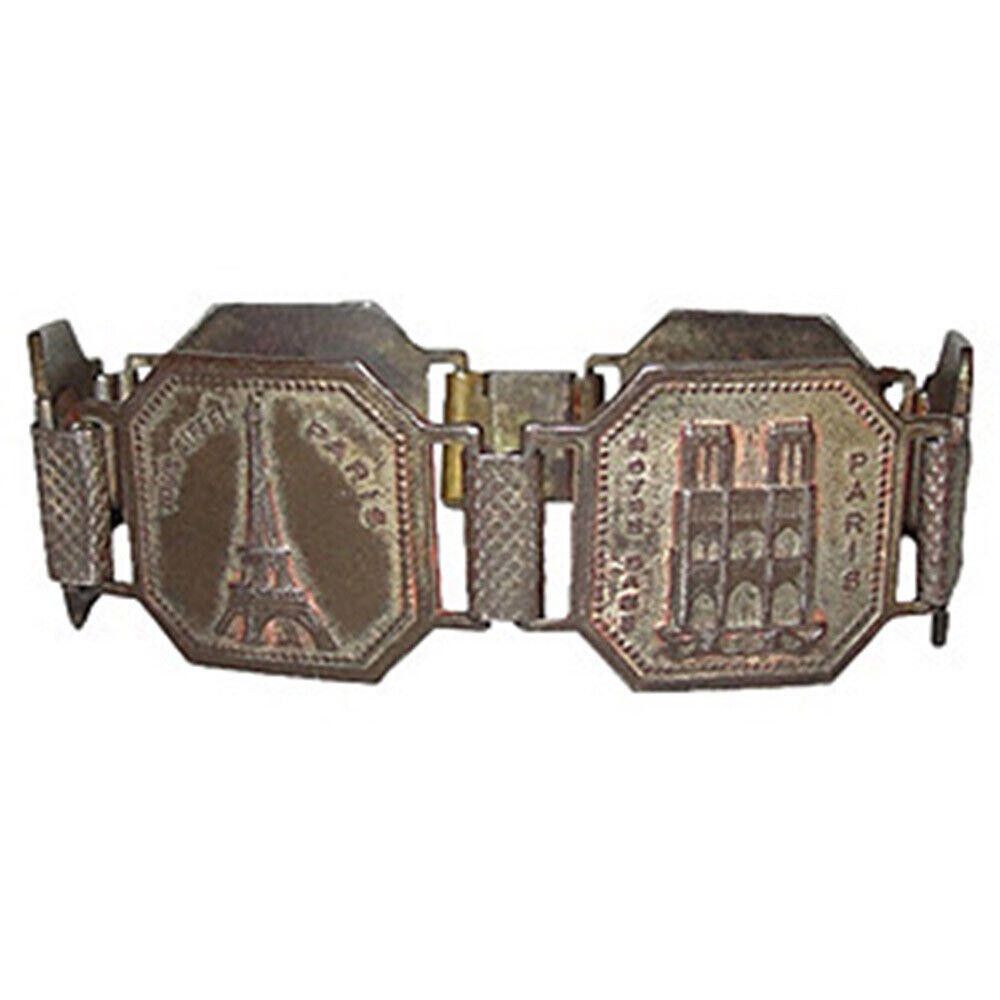 Designer French Souvenir Brass Bracelet Size ONE SIZE - 4 Thumbnail