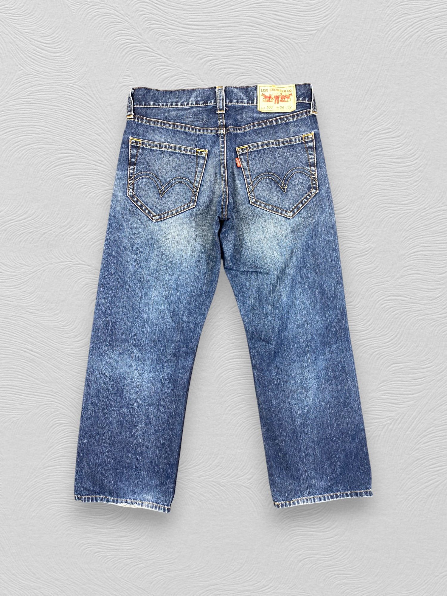 Levi's Faded Blue Vintage Levi's 503 Jeans 35x28 - JN3315 Size US 35 - 2 Thumbnail