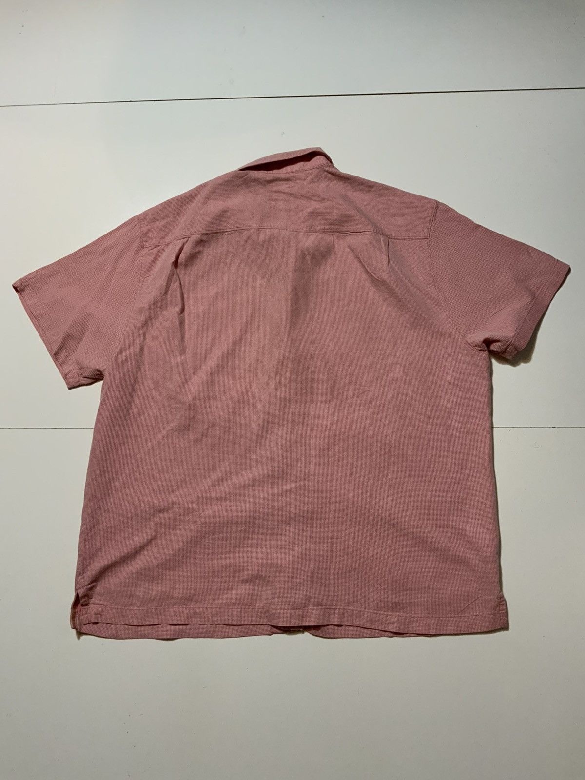 Tommy Bahama Tommy Bahama Island Modern Fit Pink Silk Cotton Travel Shirt Size US XL / EU 56 / 4 - 2 Thumbnail