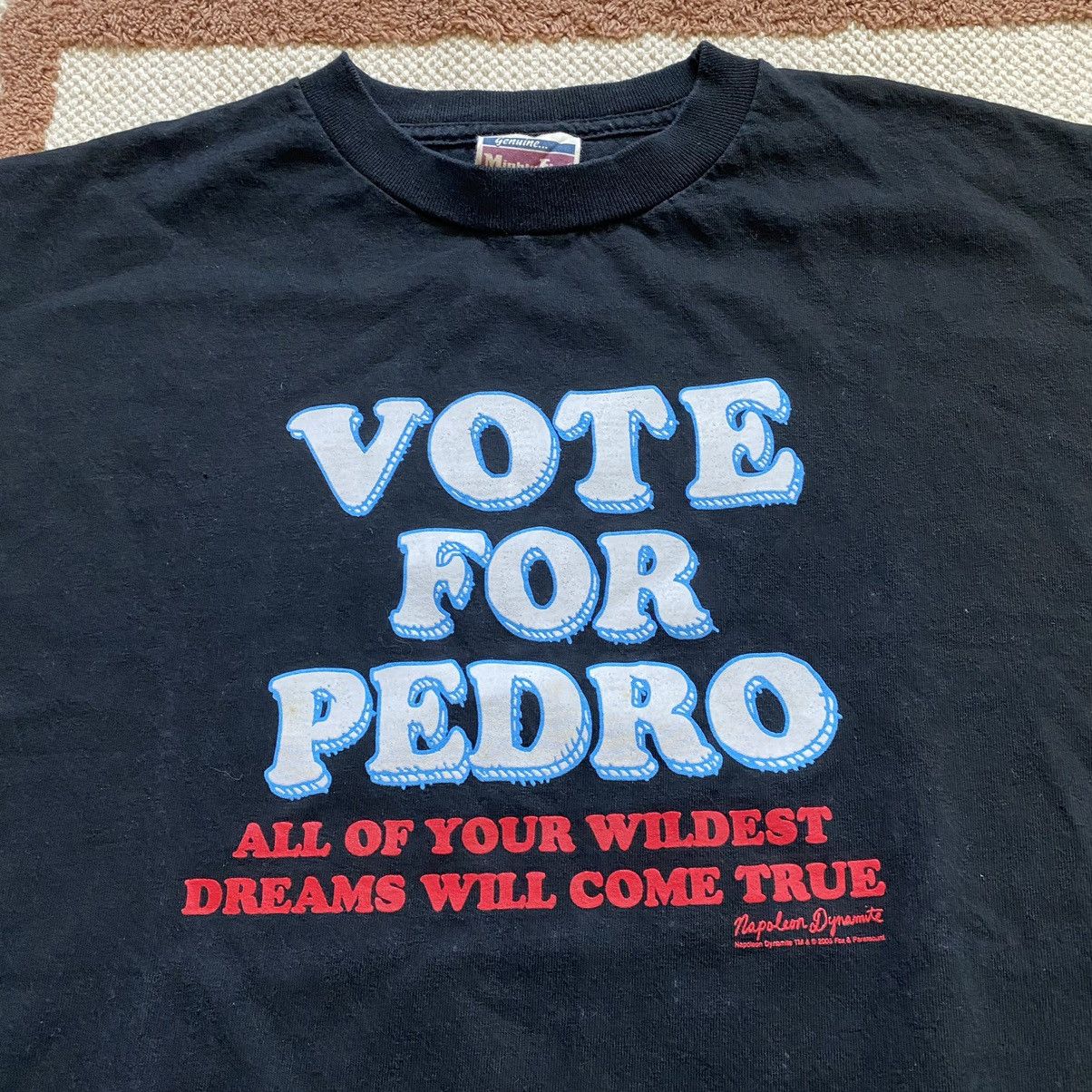 Vintage NAPOLEON DYNAMITE 2005 VOTE FOR PEDRO T SHIRT Size US M / EU 48-50 / 2 - 2 Thumbnail