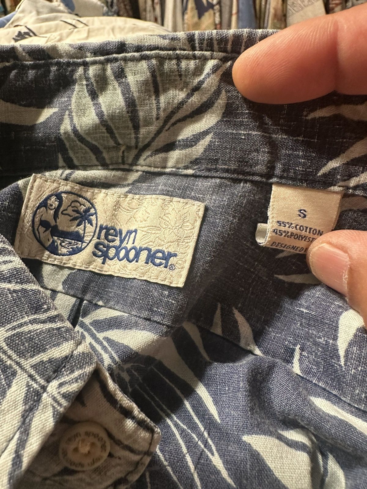Reyn Spooner PreOwned Reyn Spooner Blue Hawaiian Print Men's S Size US S / EU 44-46 / 1 - 4 Thumbnail
