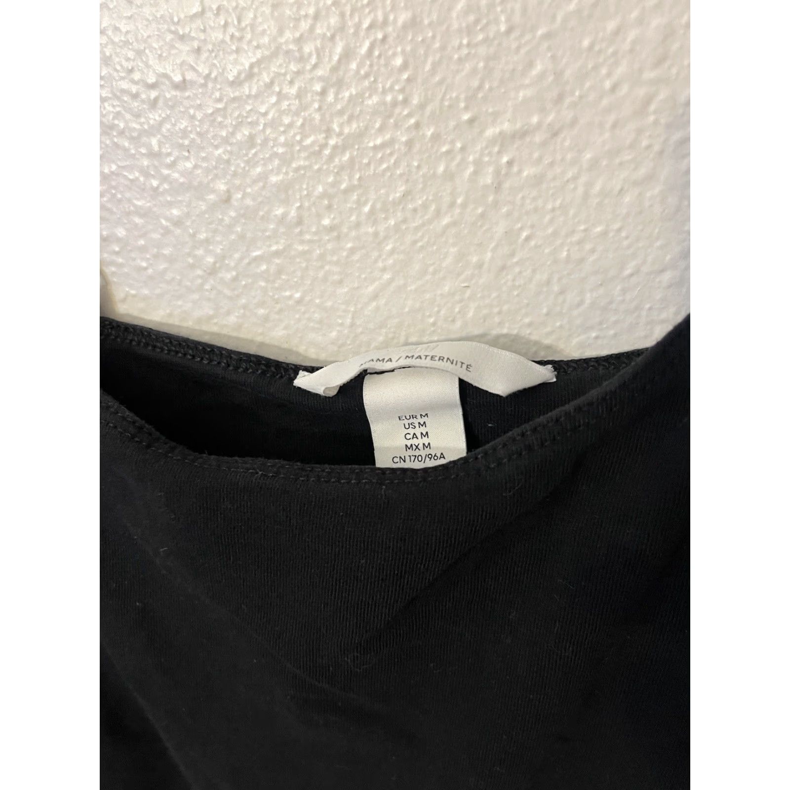 H&M H&M Mama Maternity Tank Size Medium Black Solid Women Shirt Cotton Modal Size M / US 6-8 / IT 42-44 - 4 Thumbnail