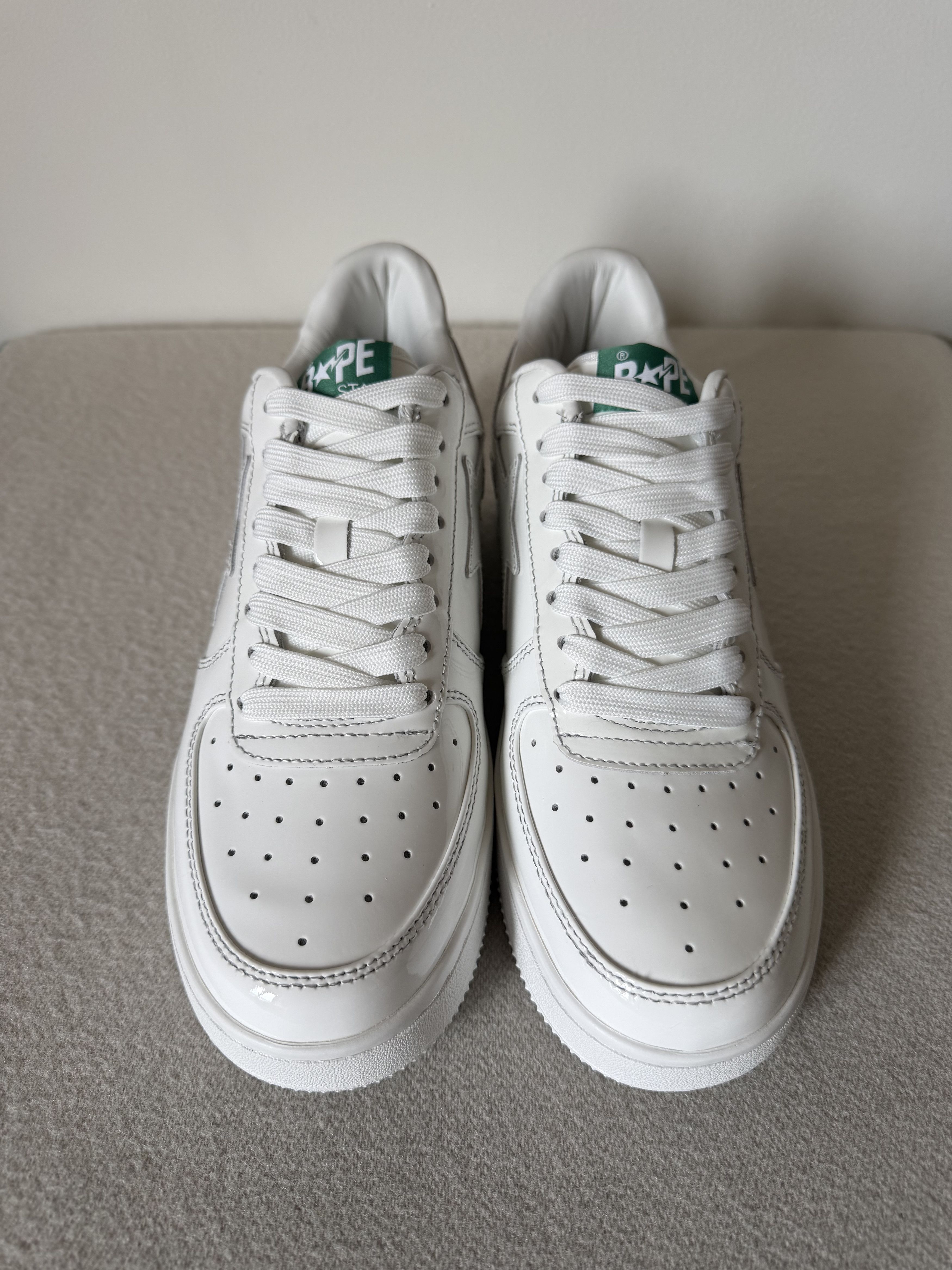 Bape Hidden NY Bape Sta #1 F&F in White Patent Leather Size US 9.5 / EU 42-43 - 4 Thumbnail