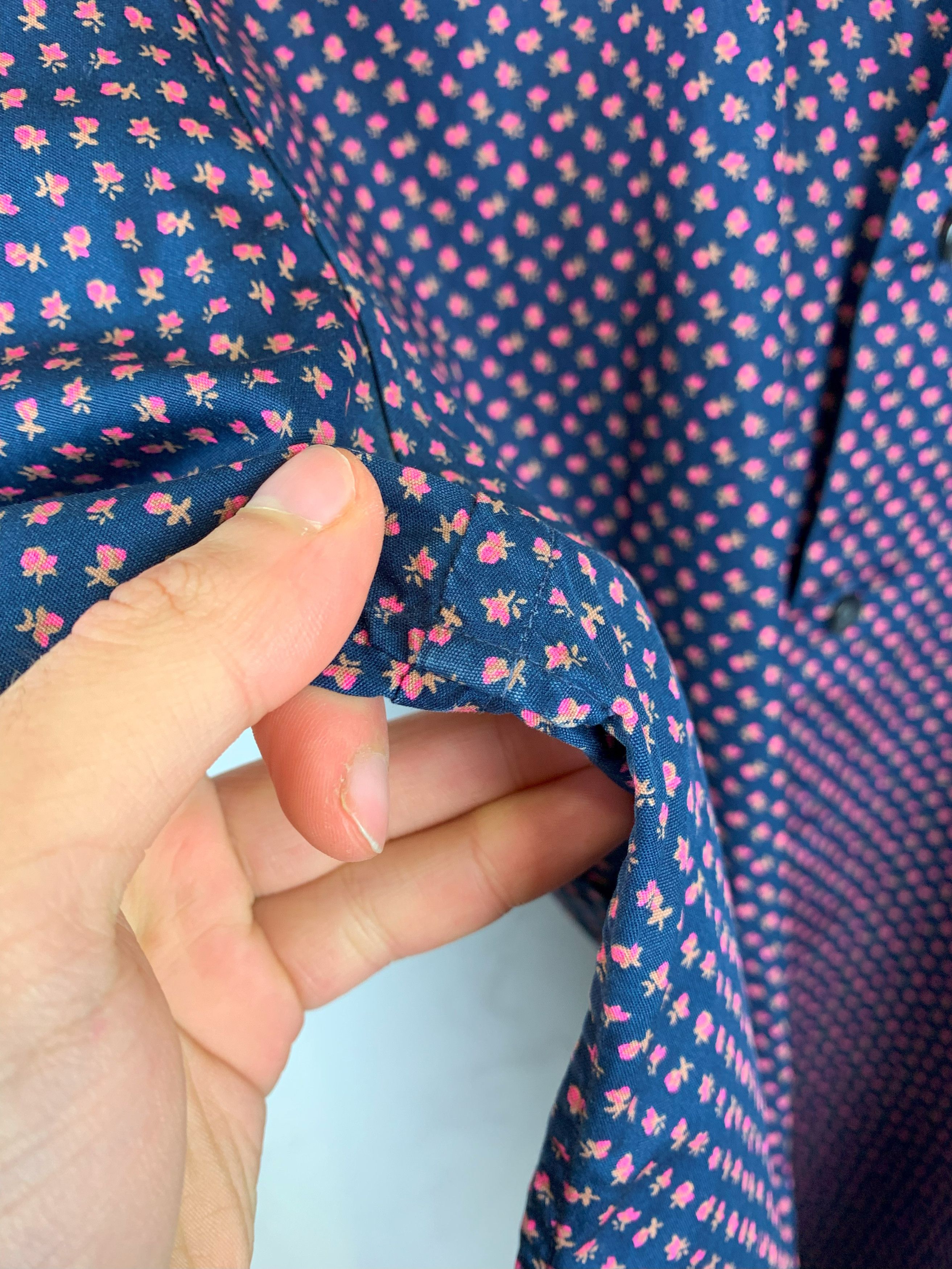 Eton ETON Shirt Mini Flower Pattern Slim Fit Size M Size US M / EU 48-50 / 2 - 7 Thumbnail